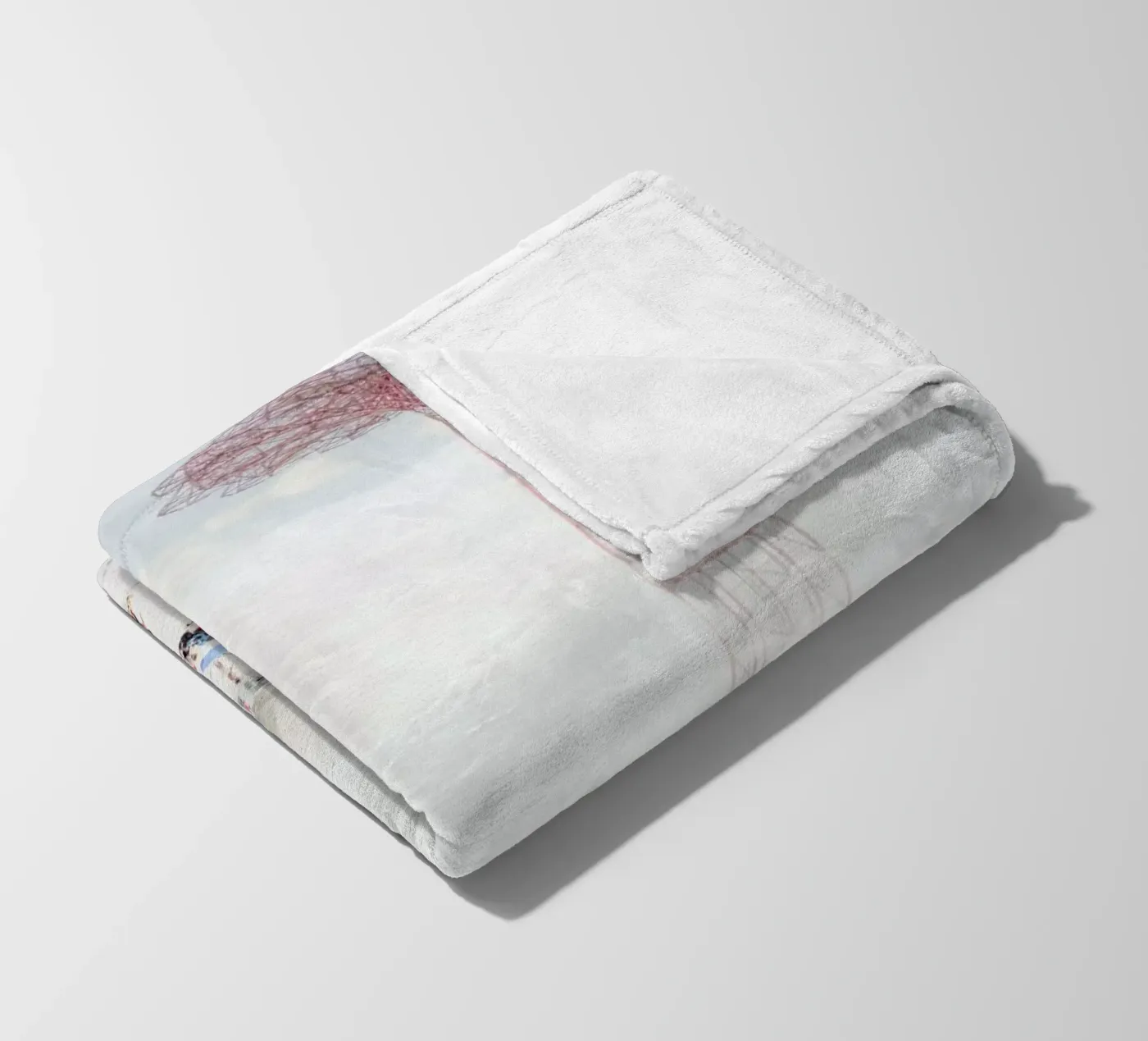 Brooklyn Eiffel Tower fleecedeken van Mina Teslaru