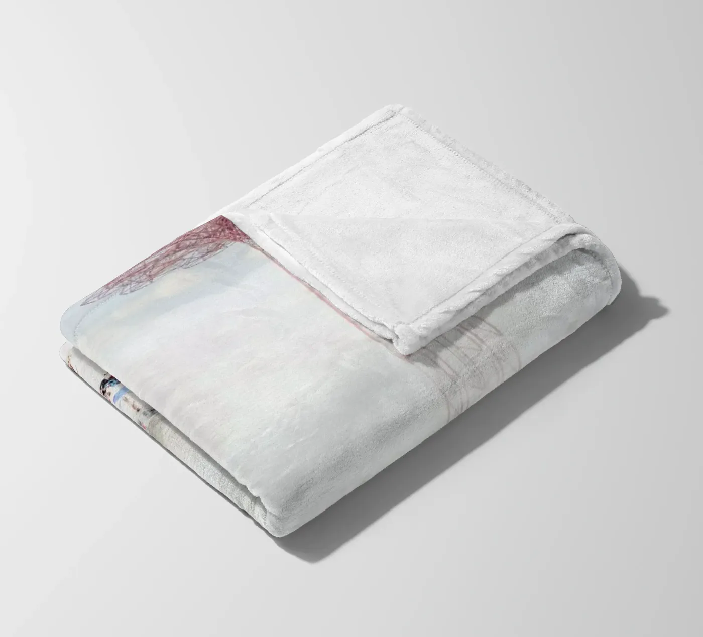 Brooklyn Eiffel Tower fleecedeken van Mina Teslaru