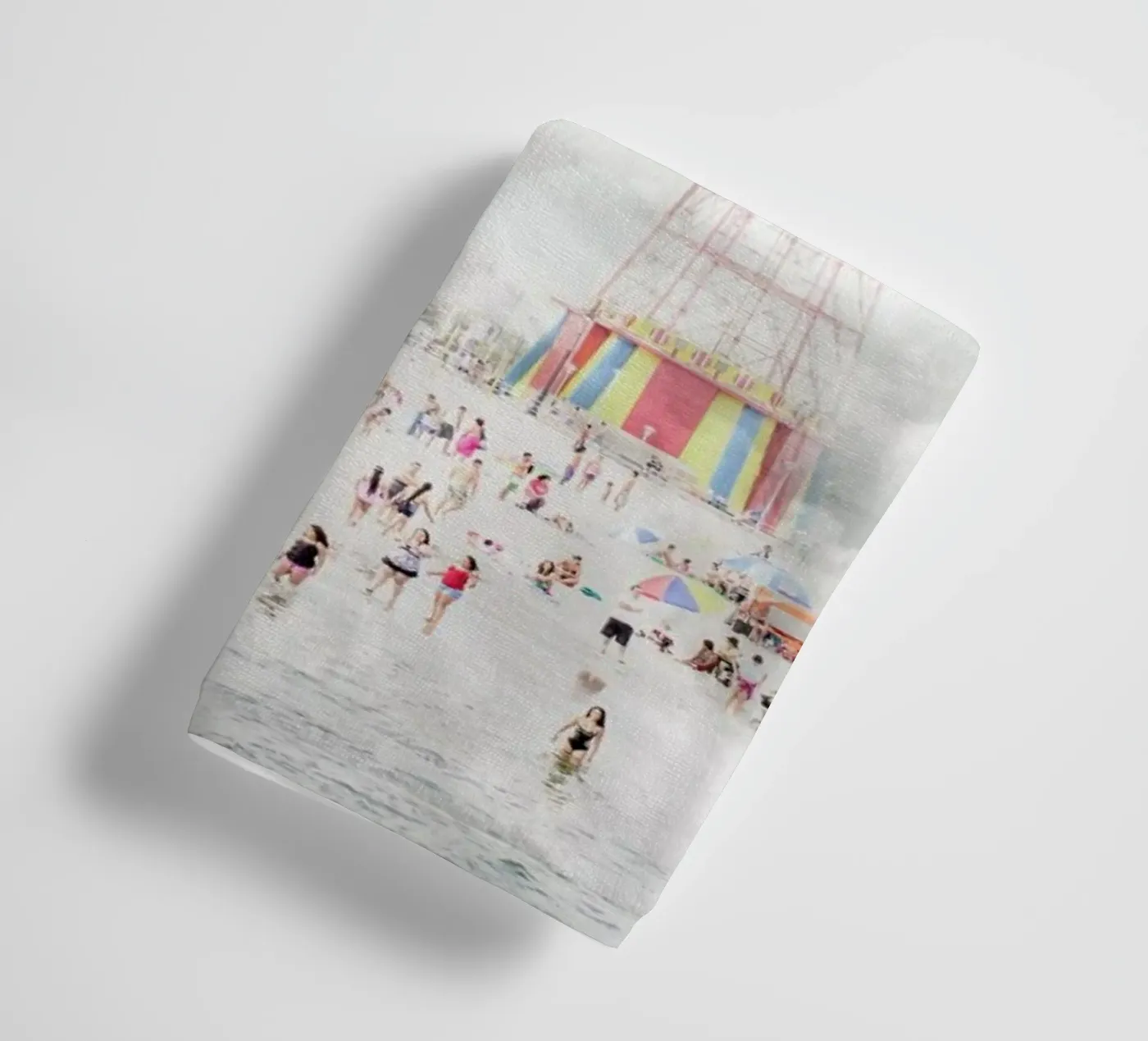 Brooklyn Eiffel Tower badhanddoek van Mina Teslaru