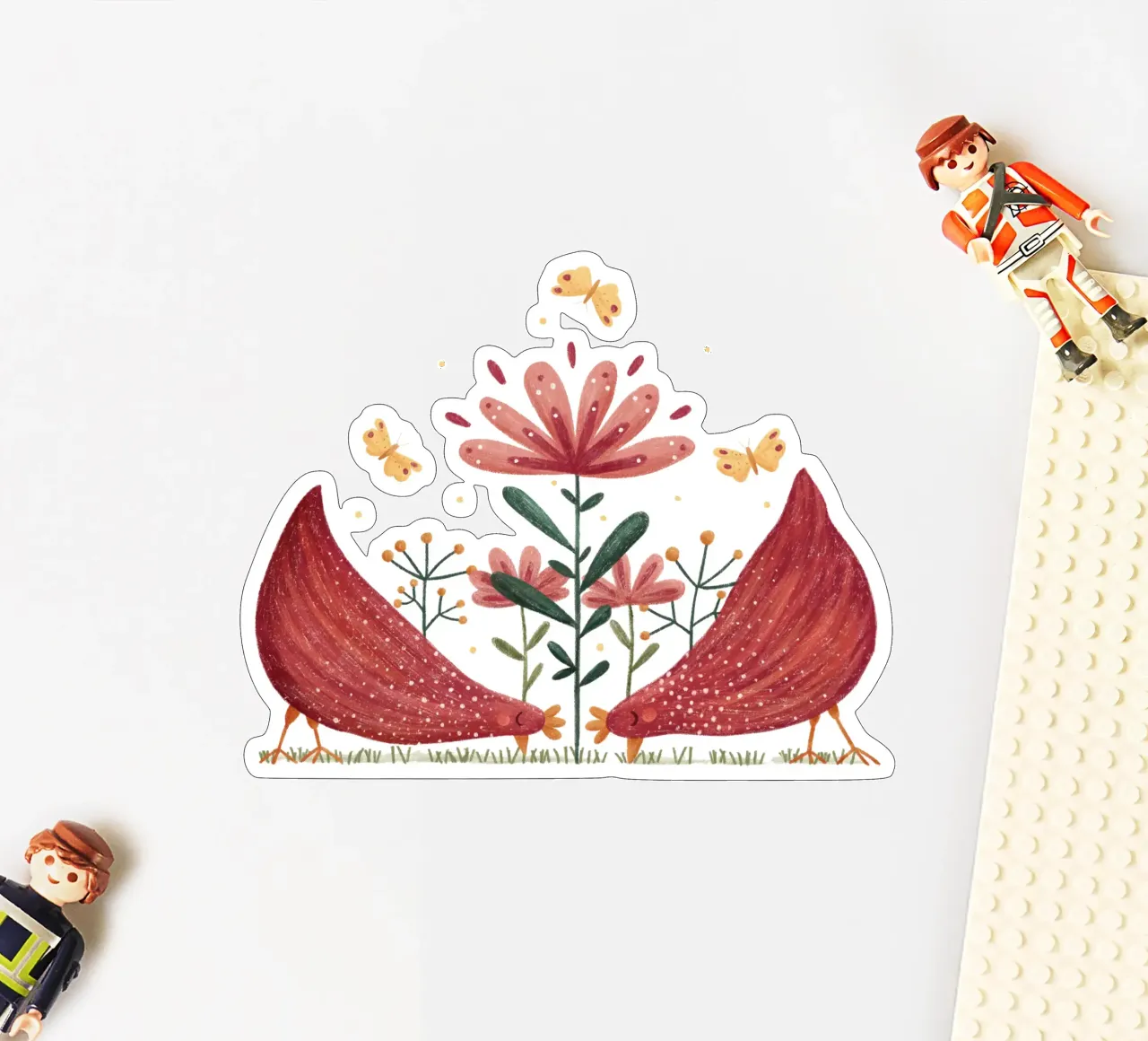 Monika Szczerbinska - Hühner sticker by The Artcircle