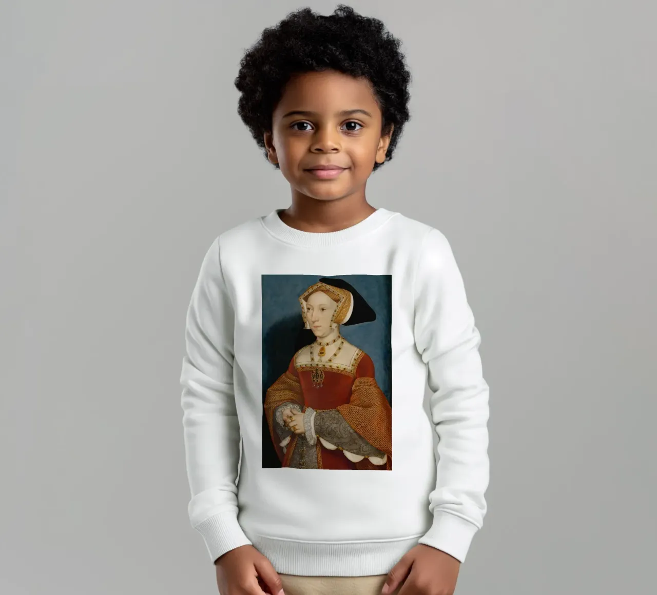 Jane Seymour, regina d'Inghilterra - Hans Holbein felpa bambino da William Store