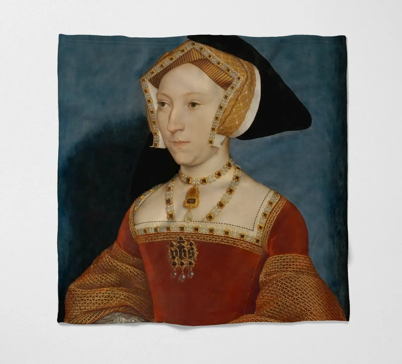 Jane Seymour, regina d'Inghilterra - Hans Holbein coperta in pile da William Store