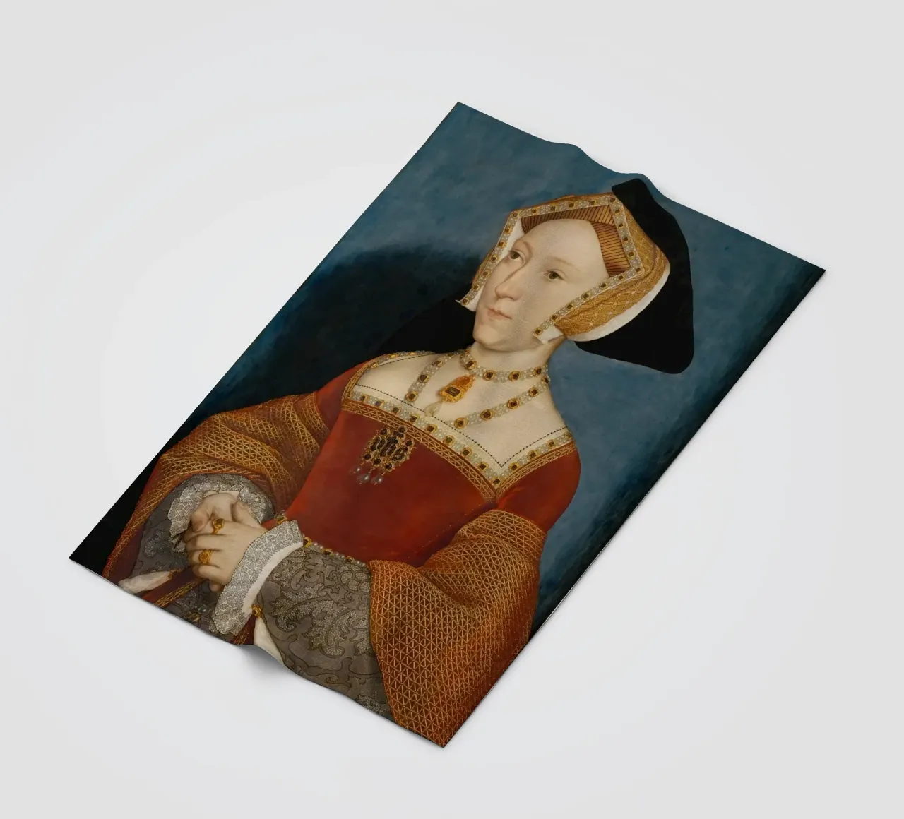 Jane Seymour, regina d'Inghilterra - Hans Holbein coperta in pile da William Store