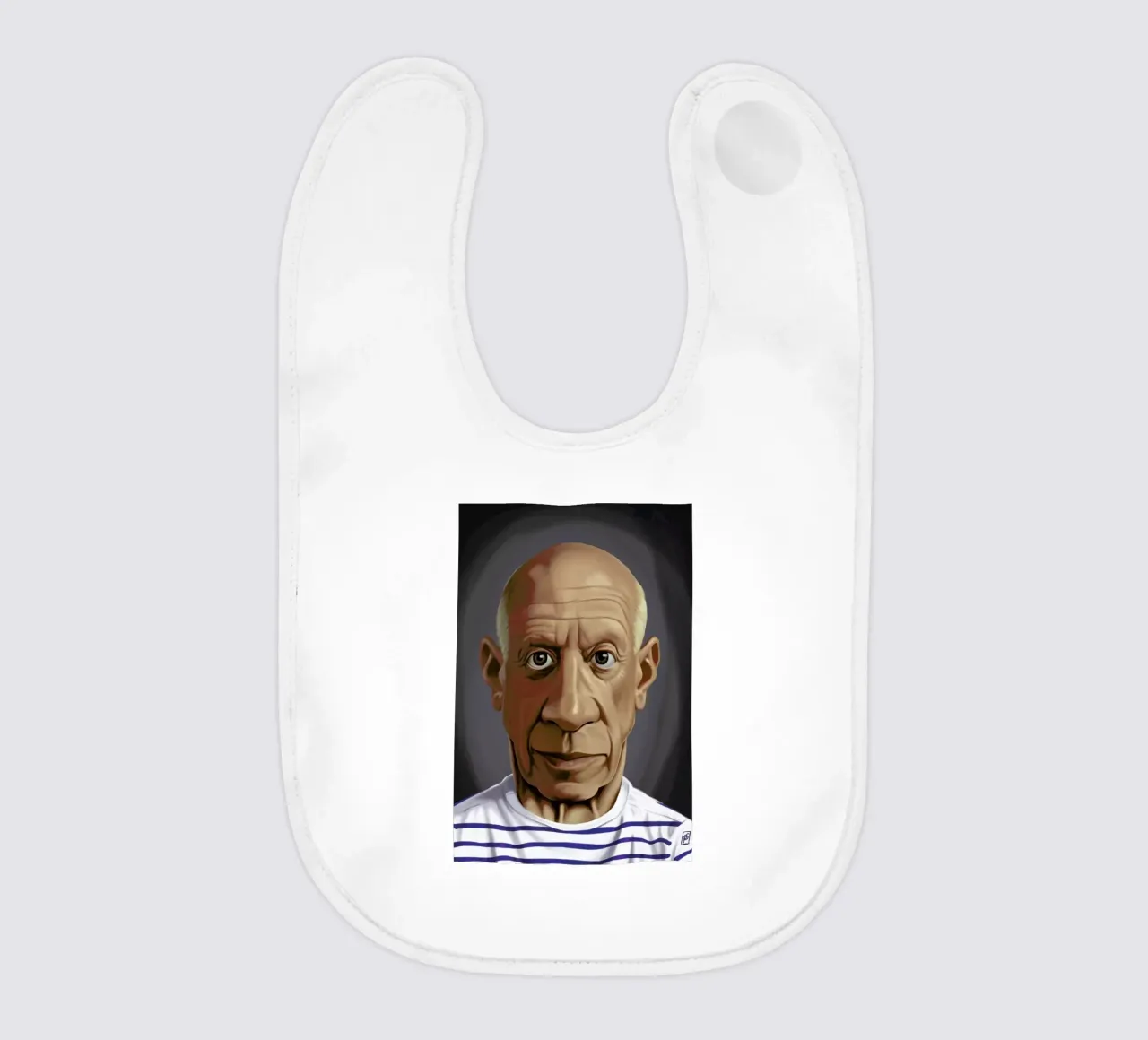 Pablo Picasso bavaglino da Rob Art | Illustration