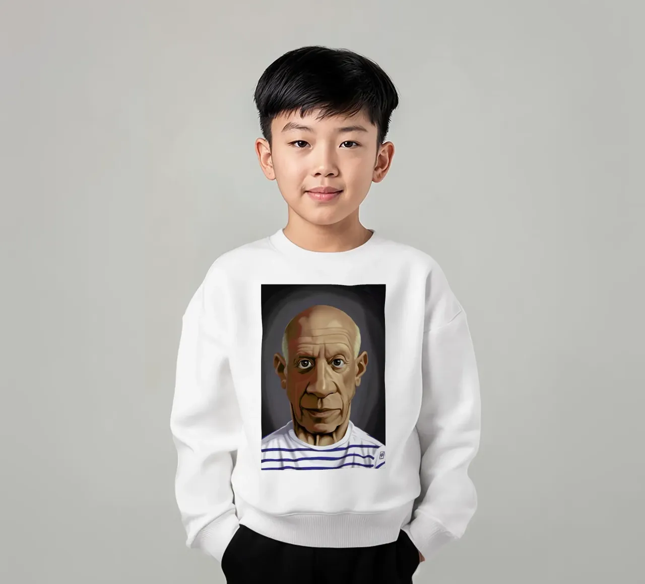 Pablo Picasso felpa bambino da Rob Art | Illustration