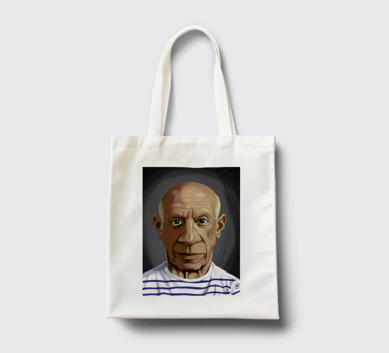 Pablo Picasso borsa in juta da Rob Art | Illustration