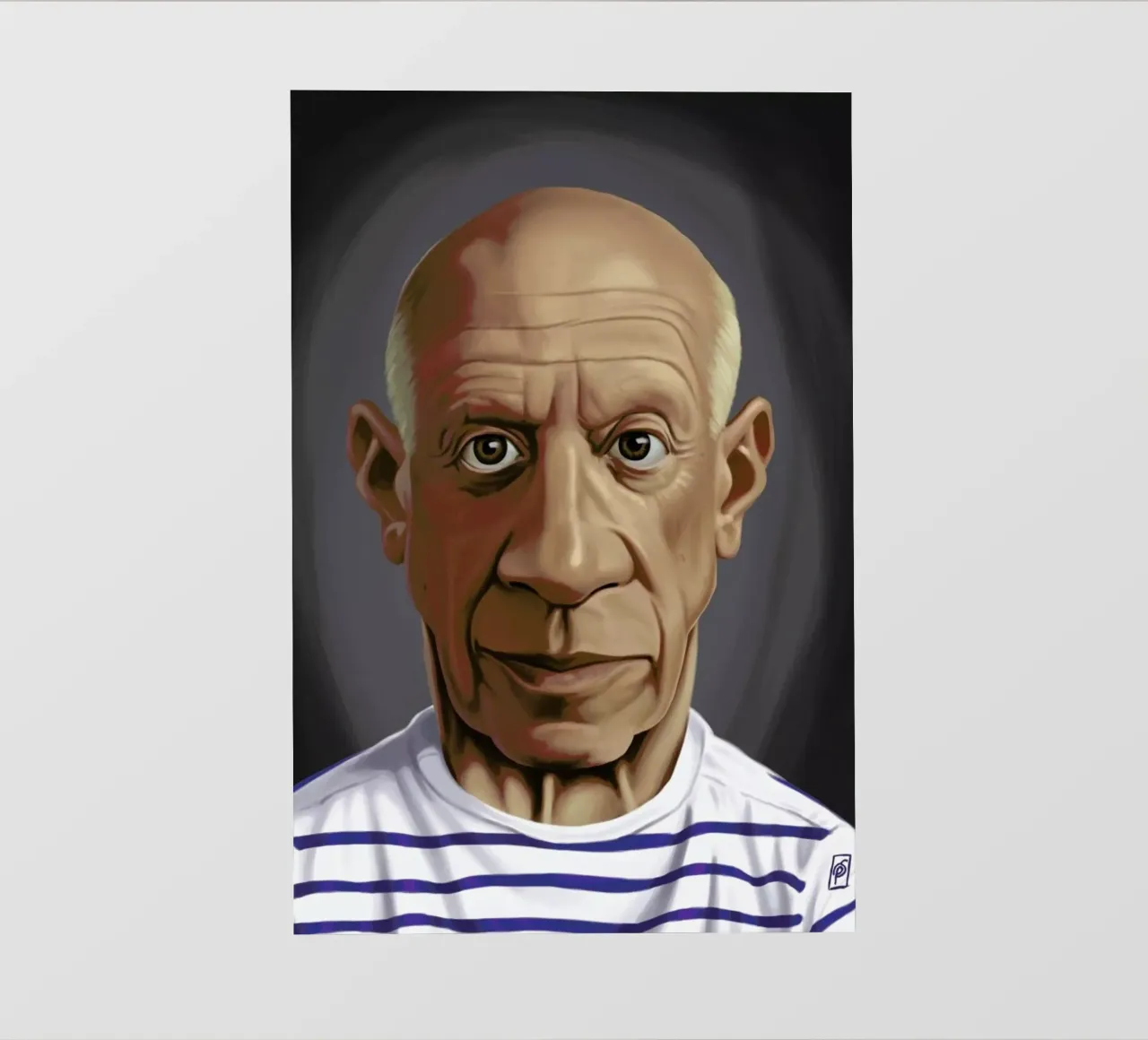 Pablo Picasso pellicola backlit da Rob Art | Illustration