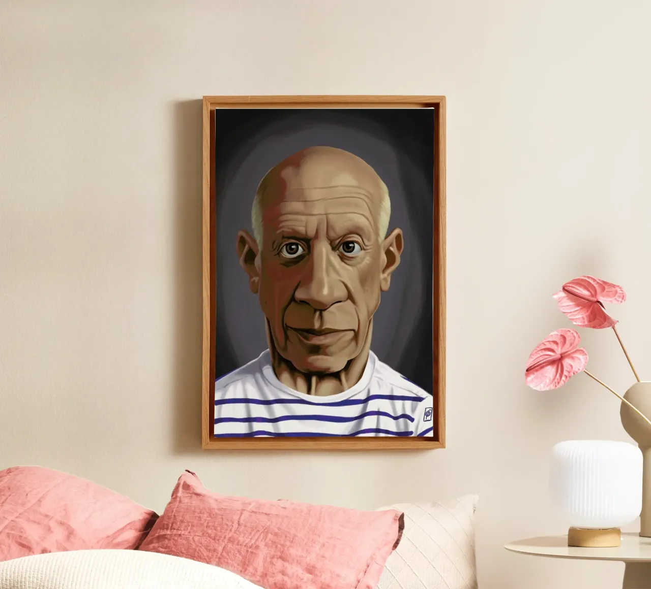 Pablo Picasso canvas by Rob Art | Illustration