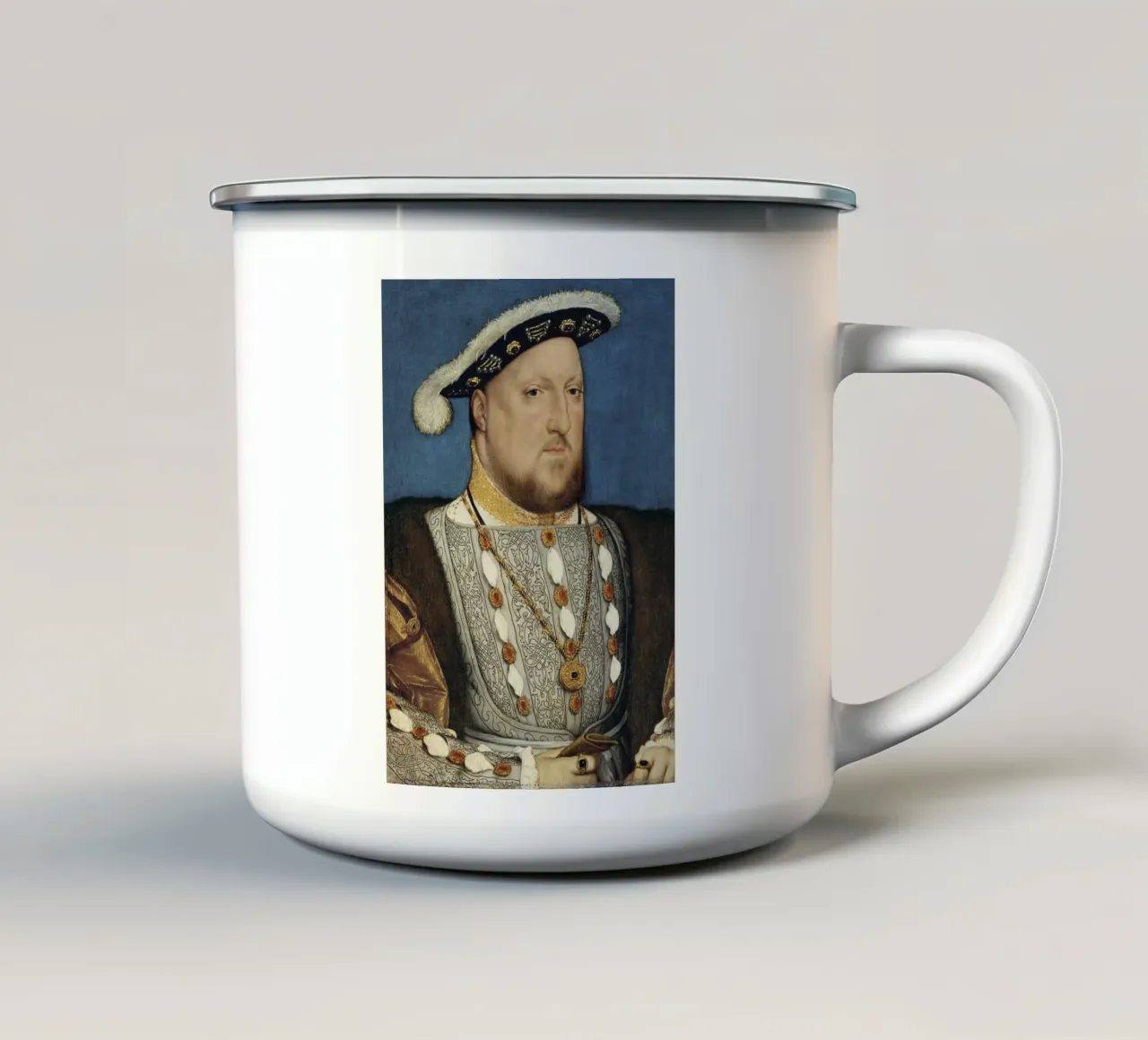 Ritratto di Enrico VIII - Hans Holbein tazza in smalto da William Store