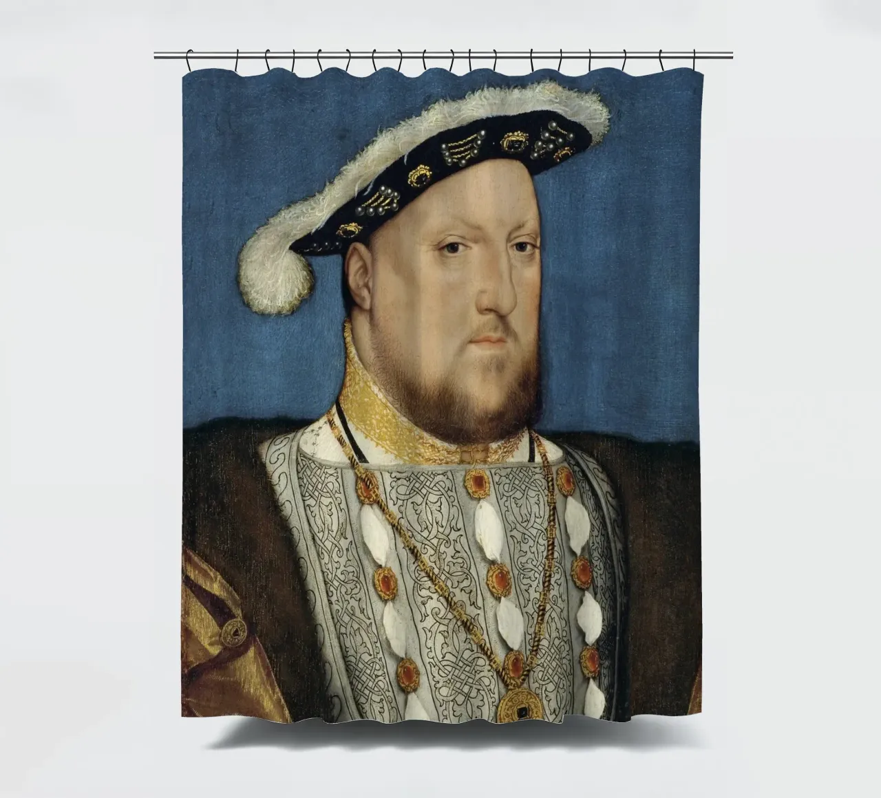 Ritratto di Enrico VIII - Hans Holbein tenda da doccia da William Store