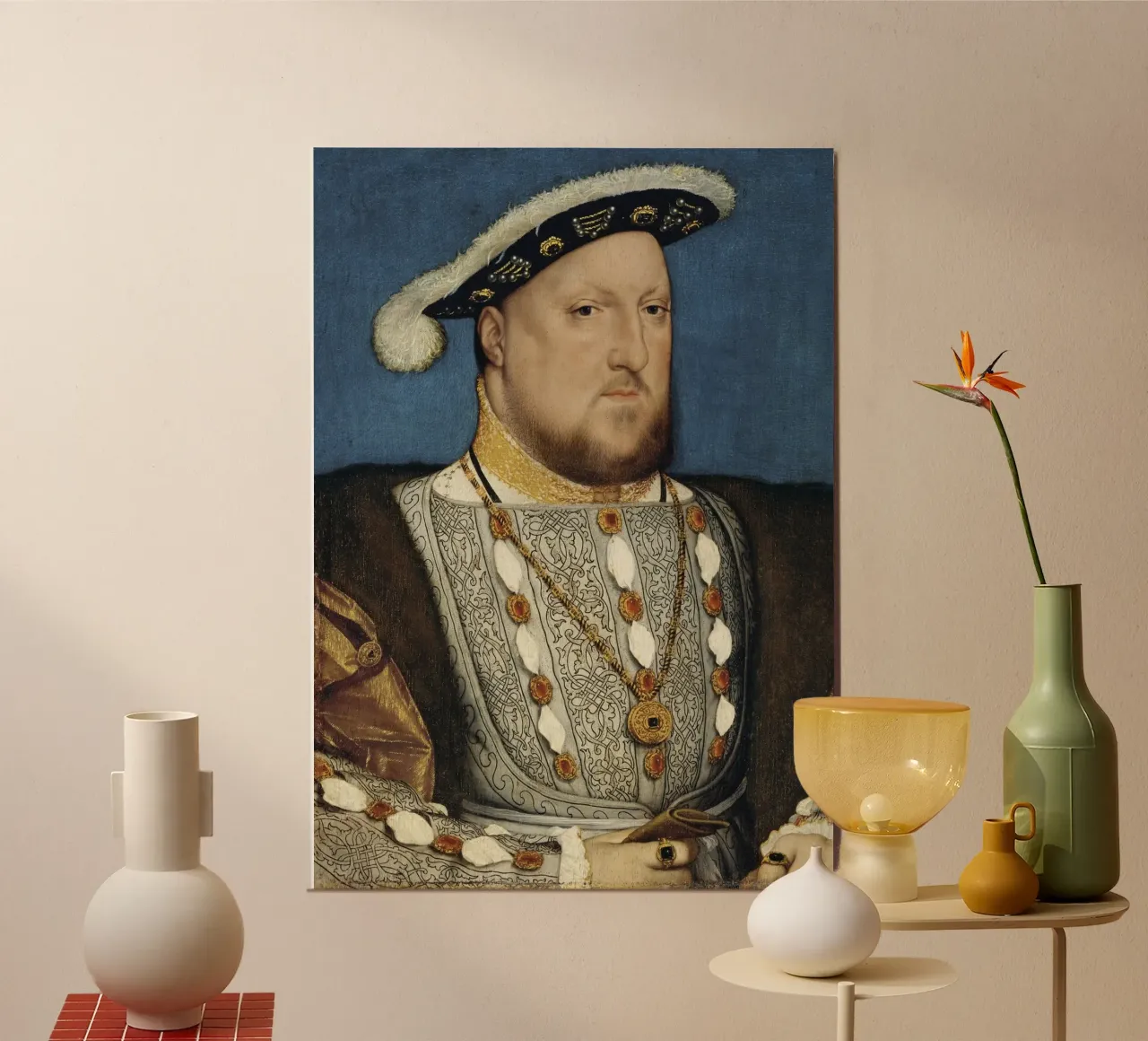 Ritratto di Enrico VIII - Hans Holbein carta hahnemühle da William Store