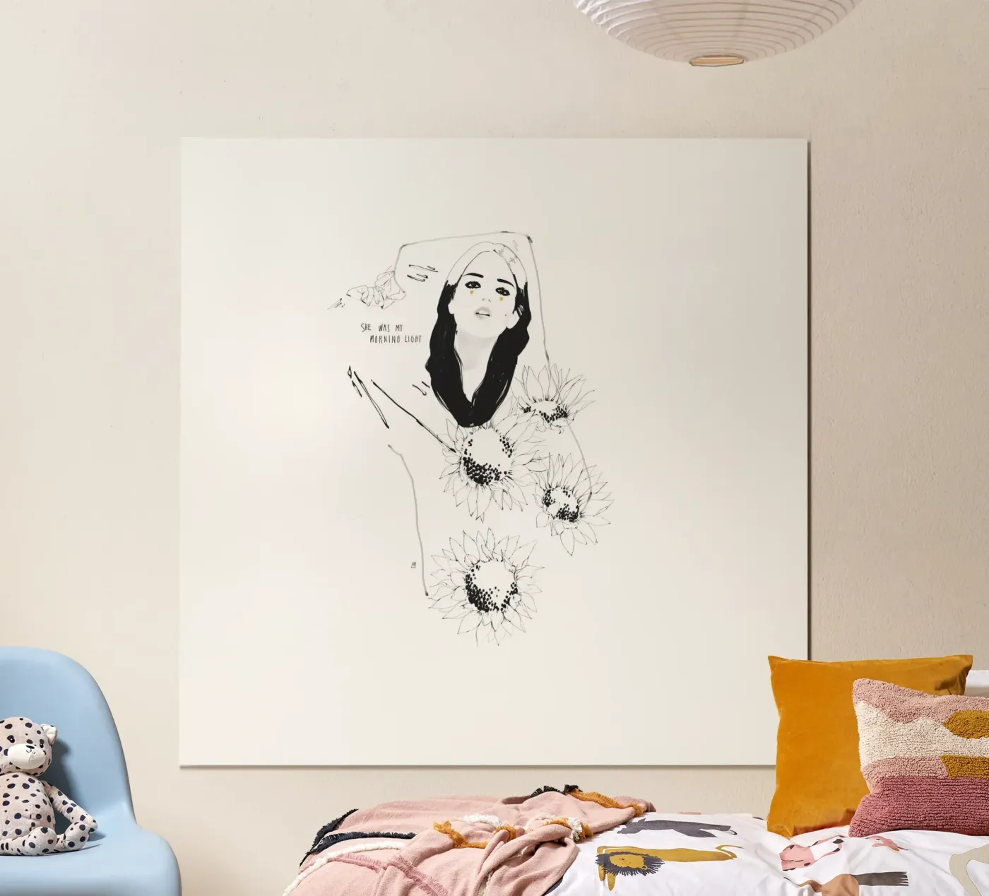 She Was My Morning Light Poster von Manuel Rebollo