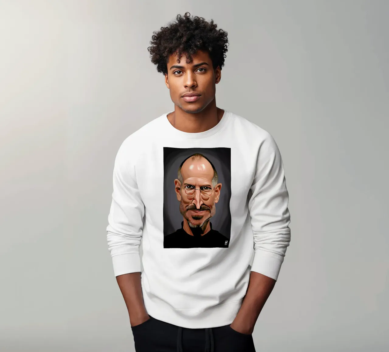 Steve Jobs felpa da Rob Art | Illustration