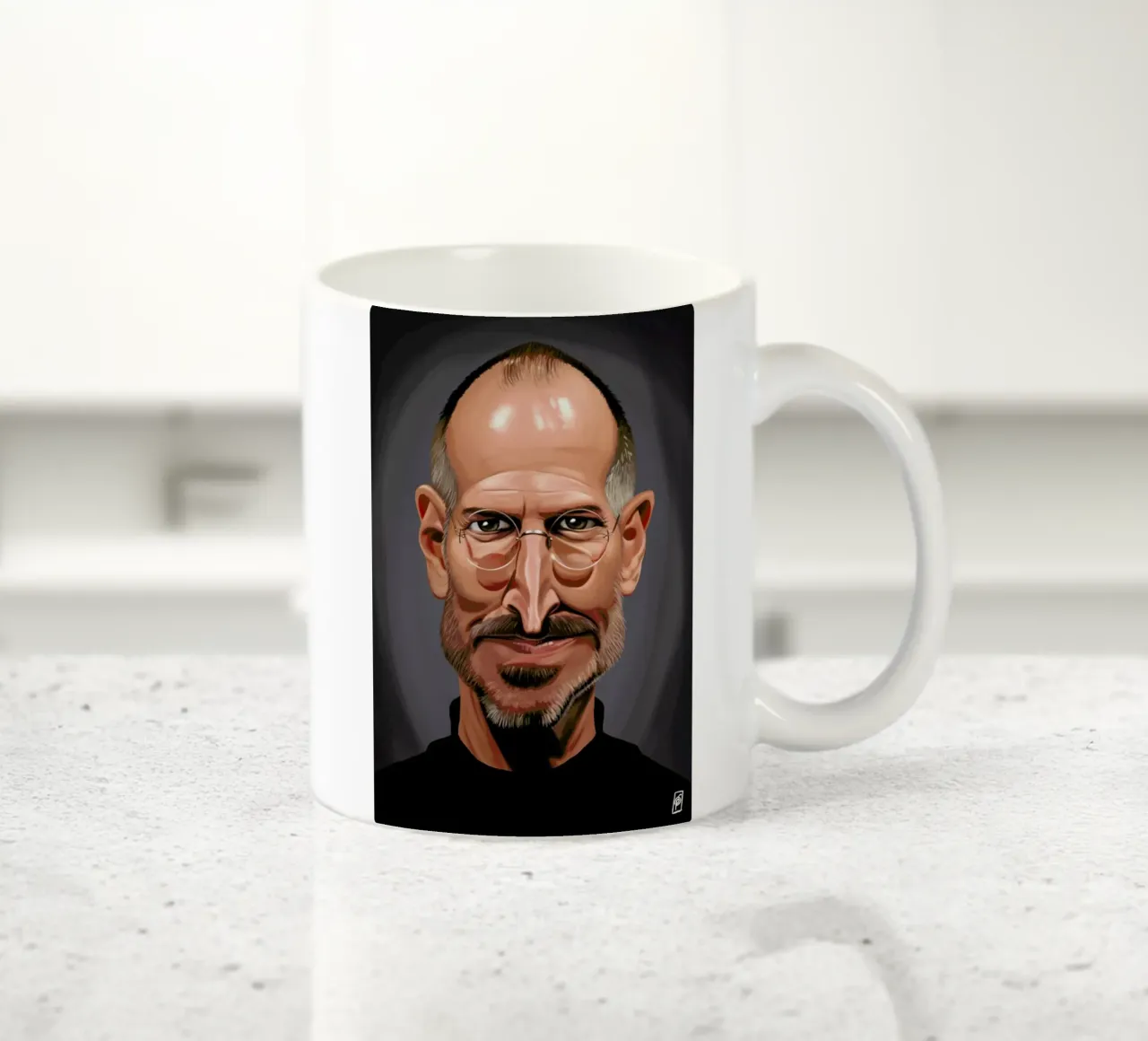 Steve Jobs tazza in ceramica da Rob Art | Illustration