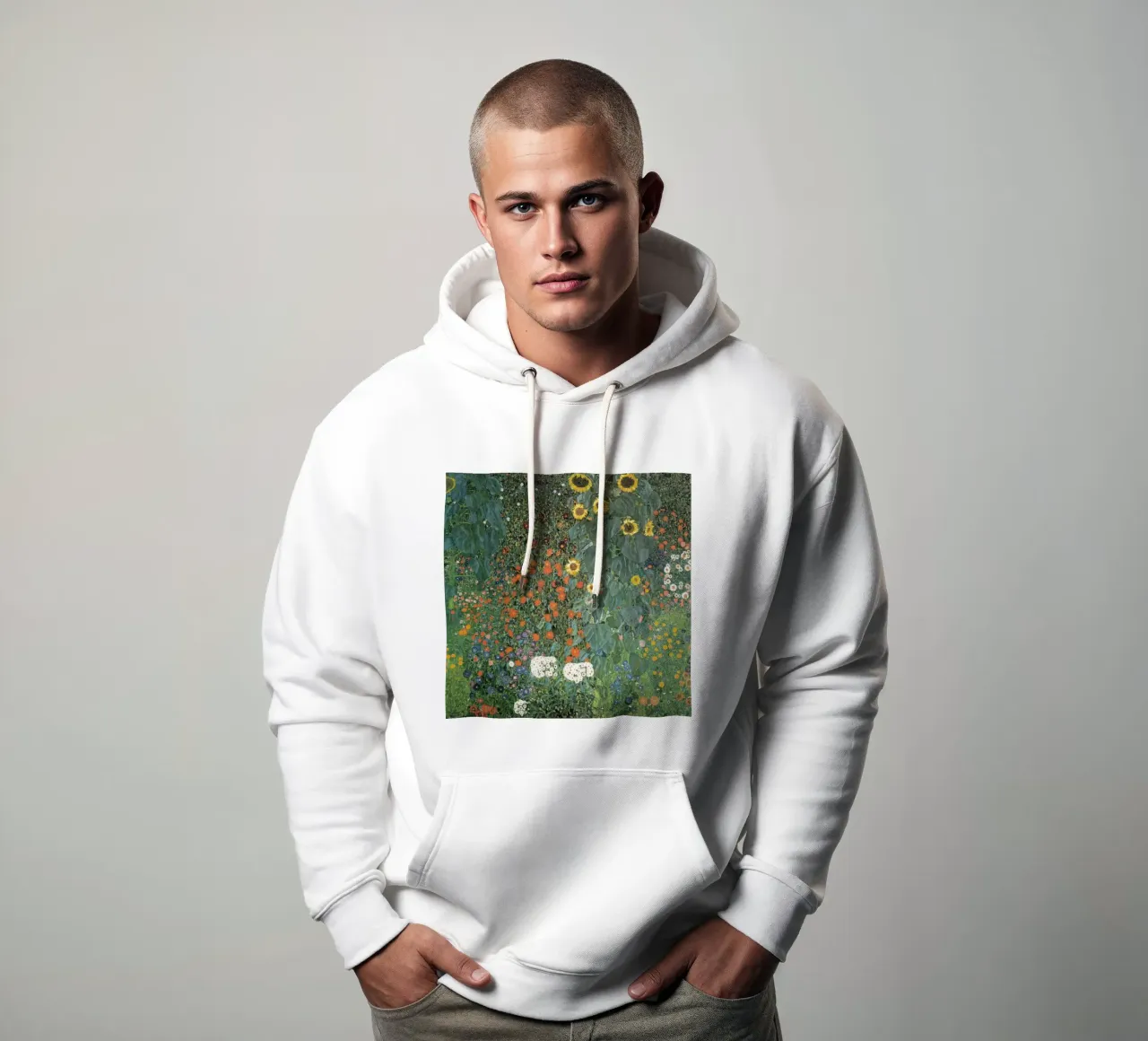 Gustav Klimt - Il girasole felpa con cappuccio da William Store