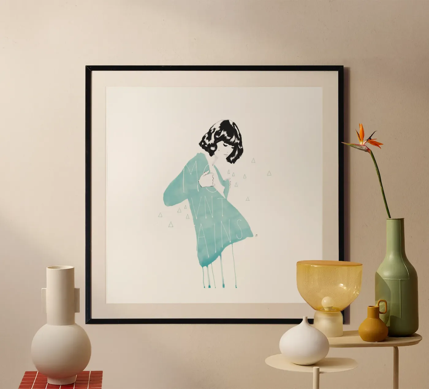 Mountains poster van Manuel Rebollo