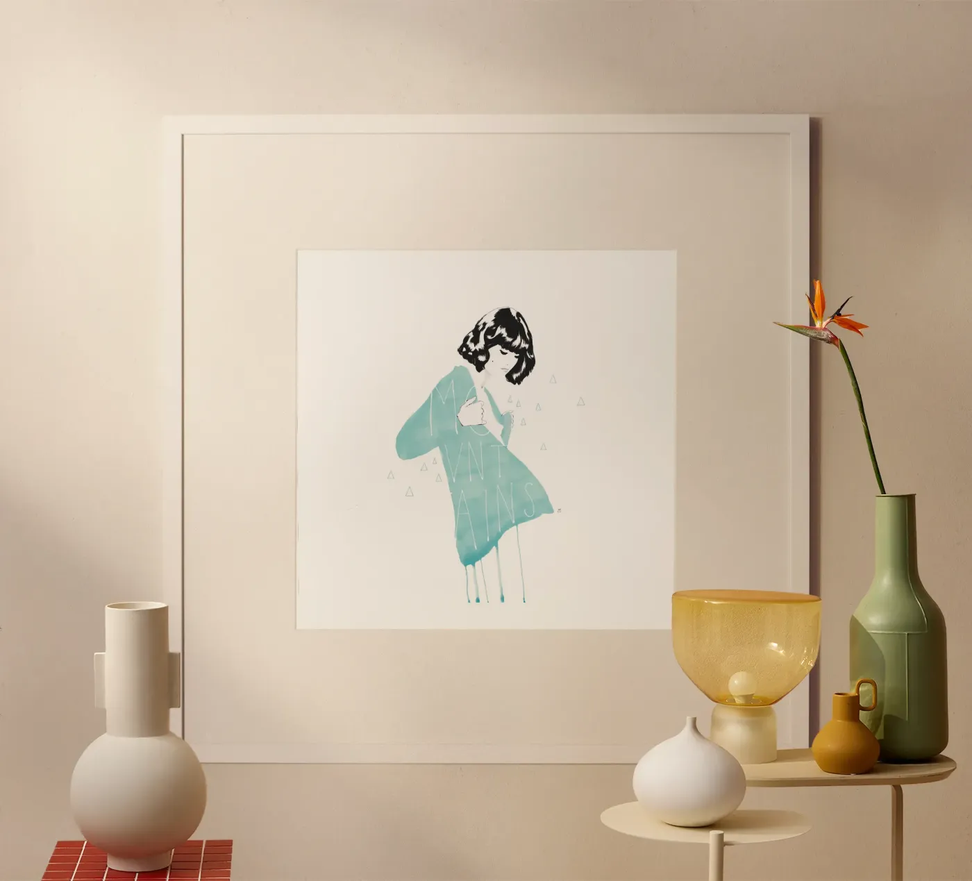 Mountains poster van Manuel Rebollo