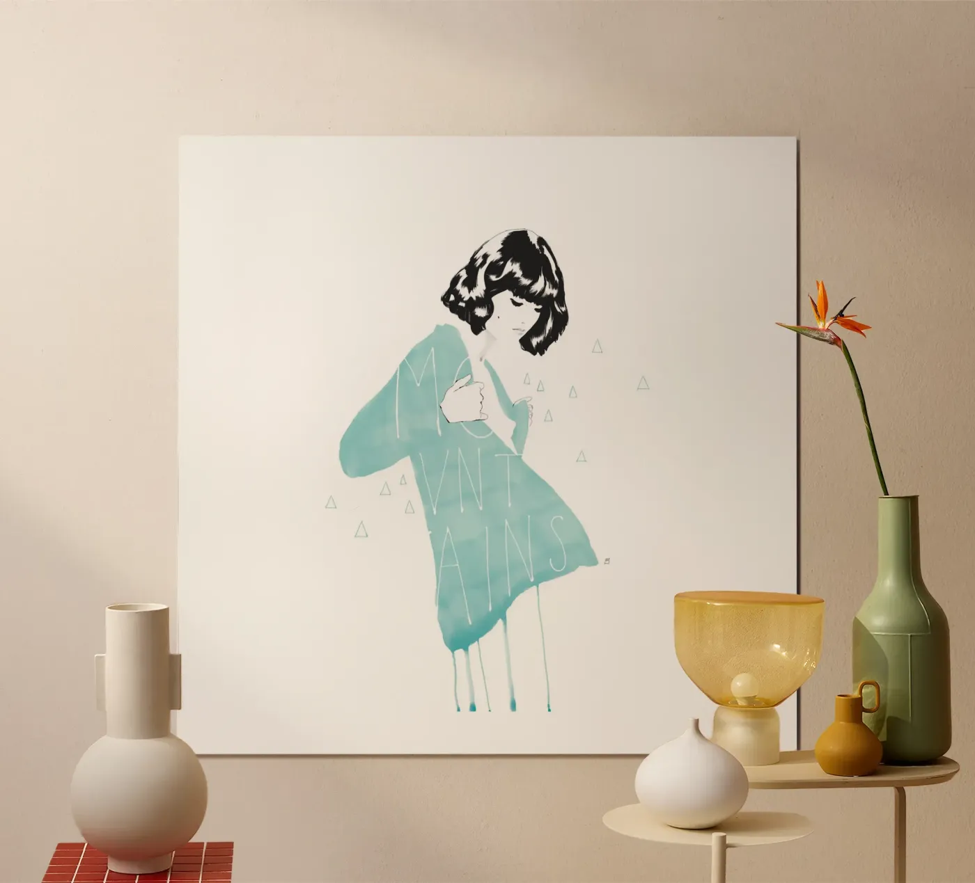 Mountains poster van Manuel Rebollo