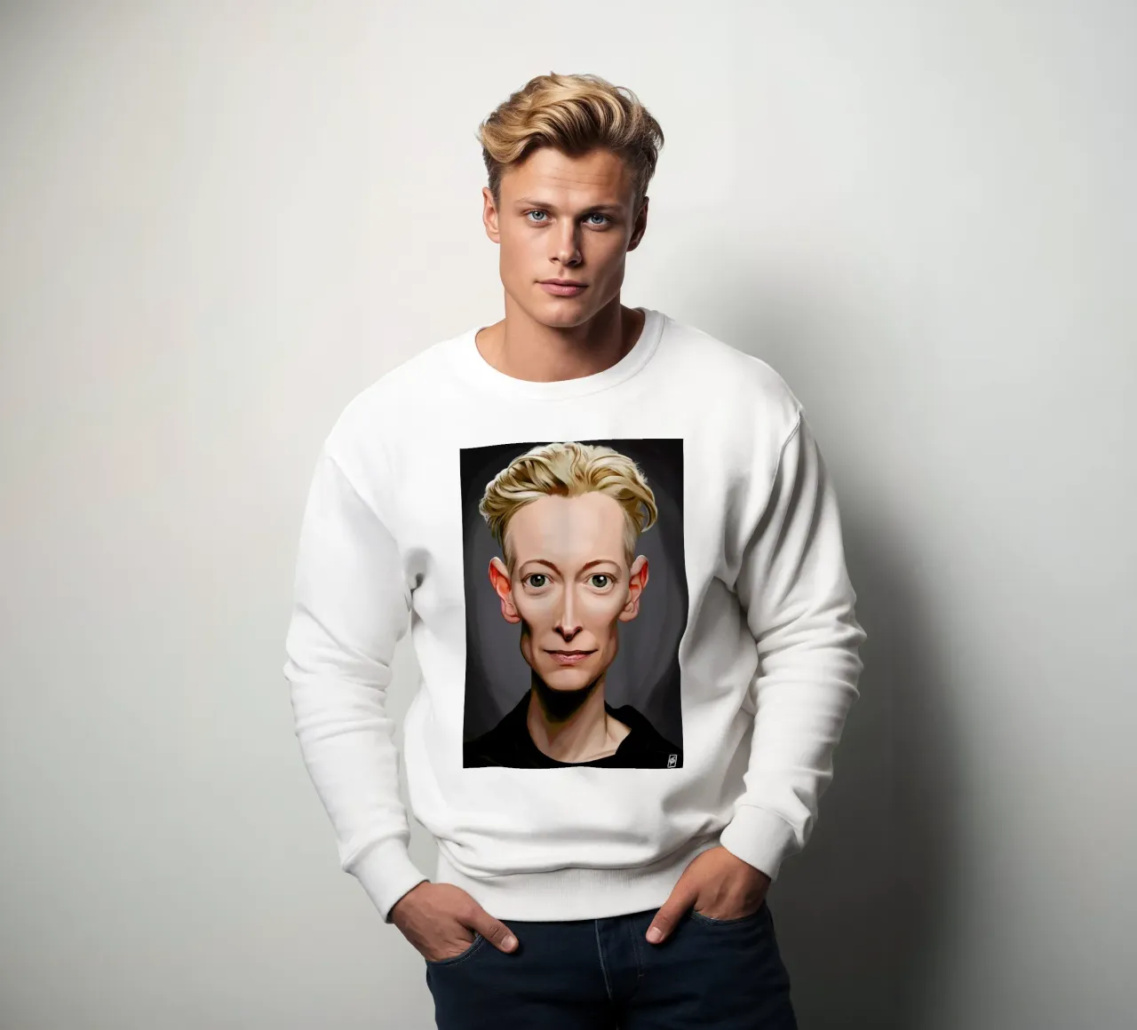 Tilda Swinton felpa da Rob Art | Illustration