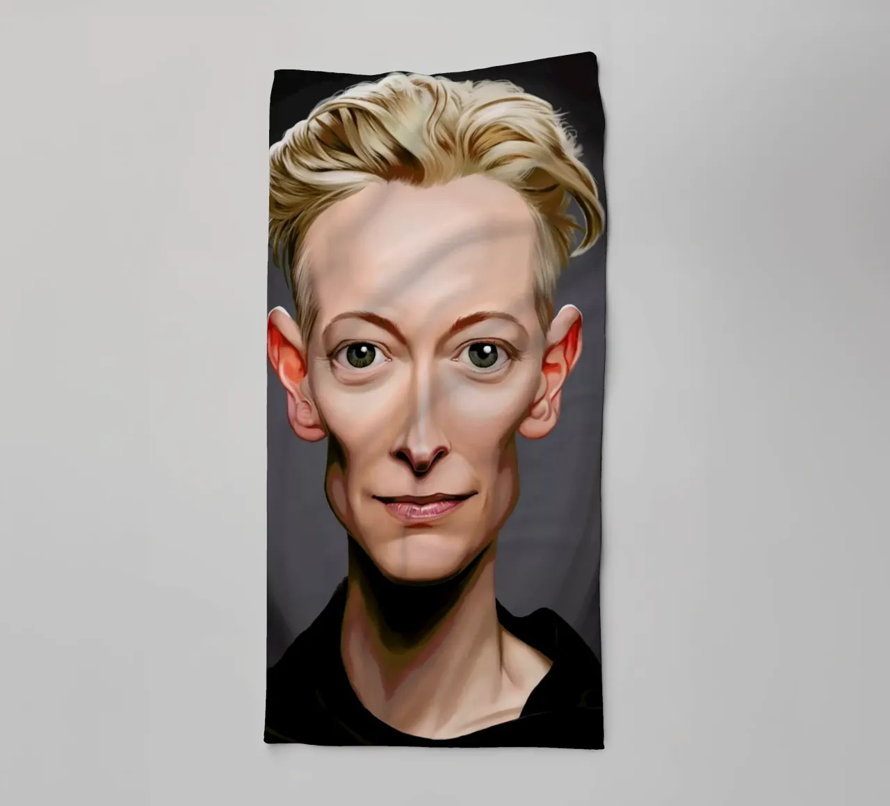 Tilda Swinton asciugamano da bagno da Rob Art | Illustration