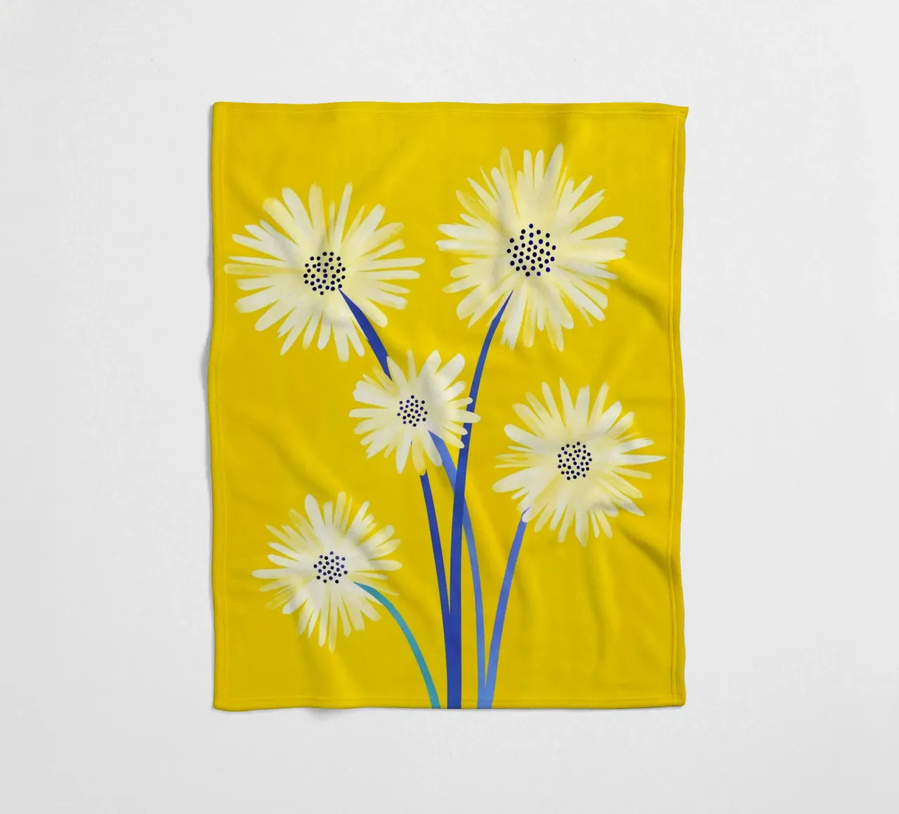Kristian Gallagher - Ti amo - Margherite coperta in pile da The Artcircle