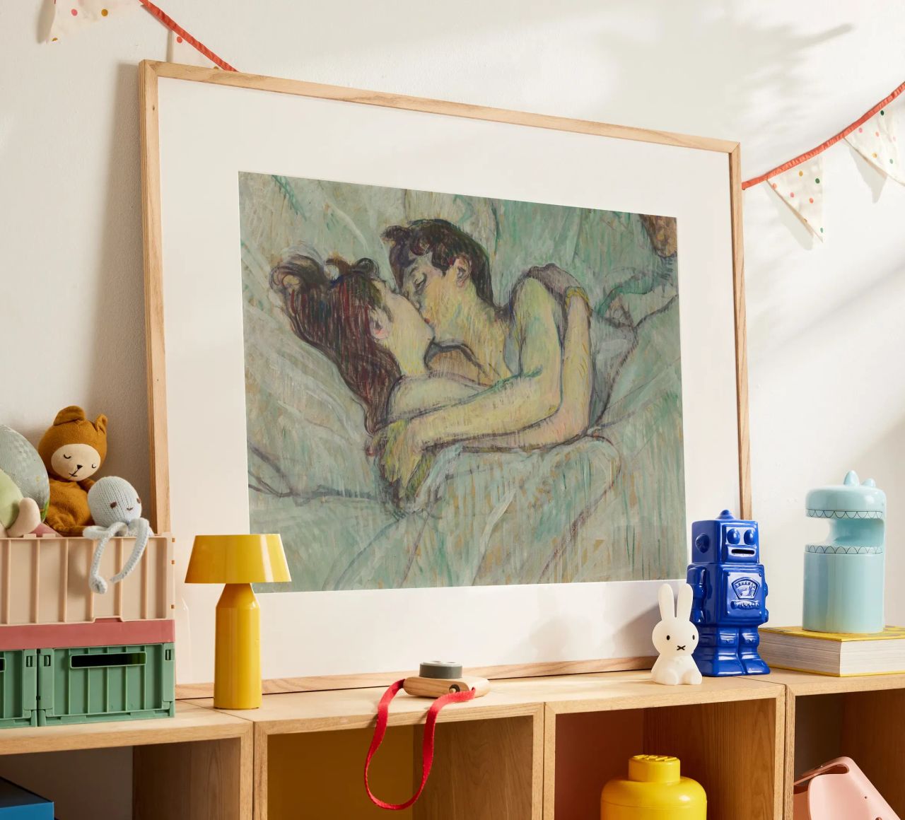 Henri de Toulouse-Lautrec - In Bed: The Kiss poster by Timeless Artworks