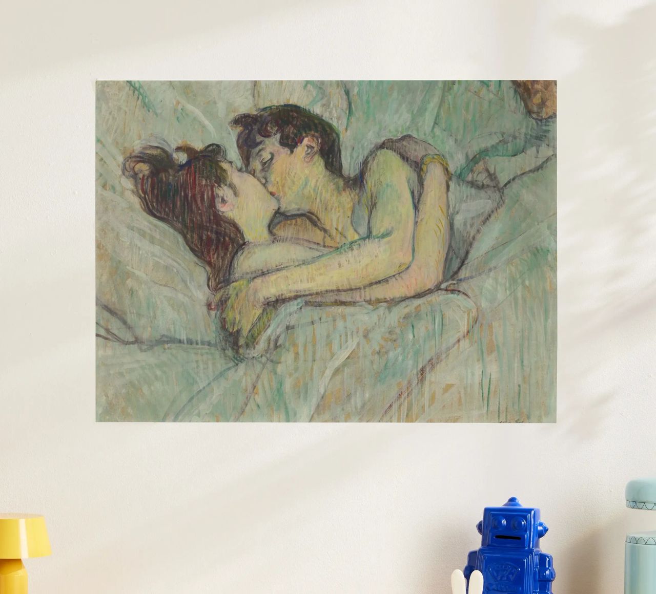 Henri de Toulouse-Lautrec - In Bed: The Kiss poster by Timeless Artworks