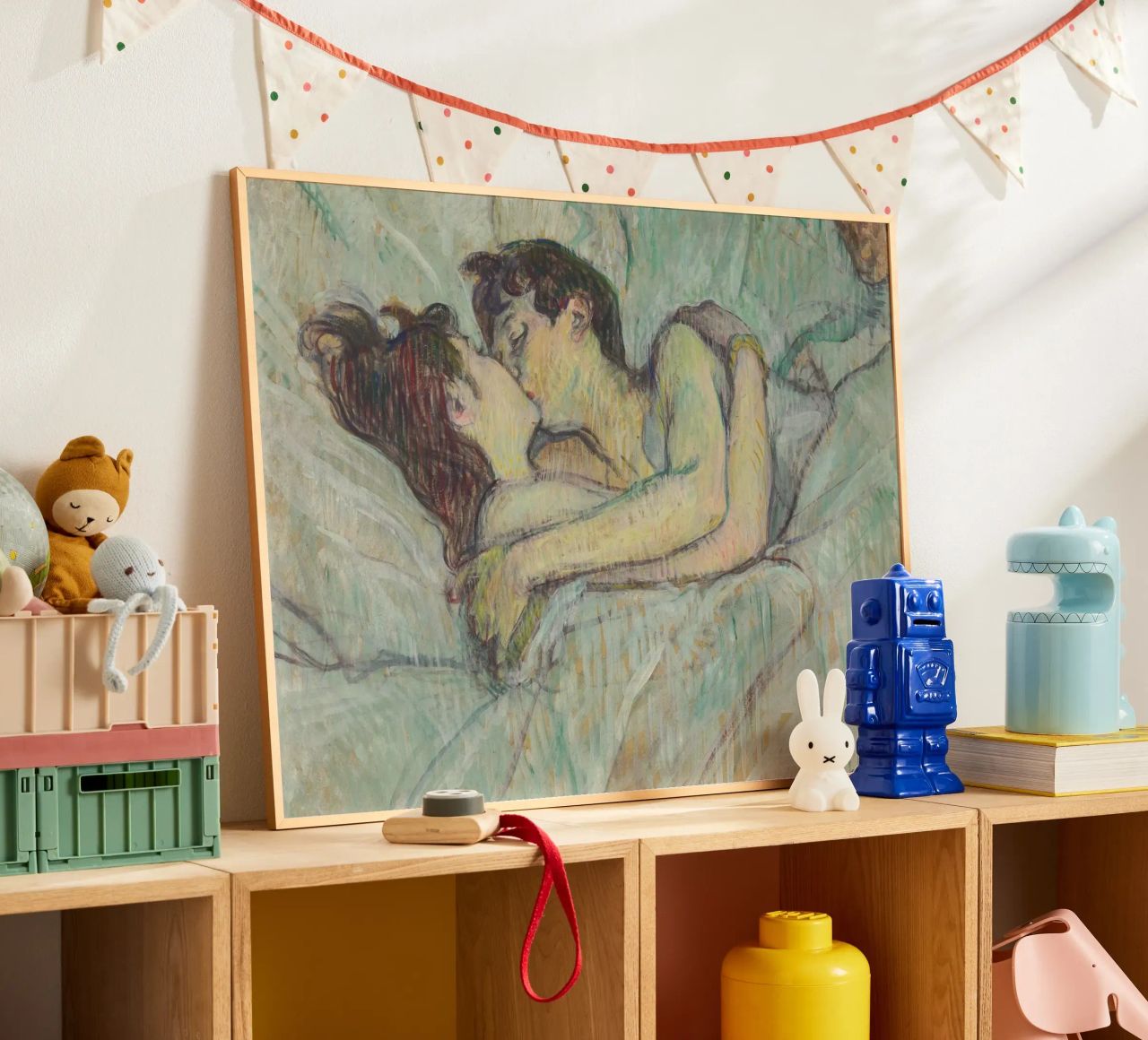 Henri de Toulouse-Lautrec - In Bed: The Kiss poster by Timeless Artworks