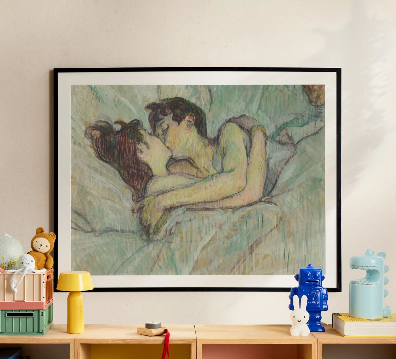 Henri de Toulouse-Lautrec - In Bed: The Kiss poster by Timeless Artworks