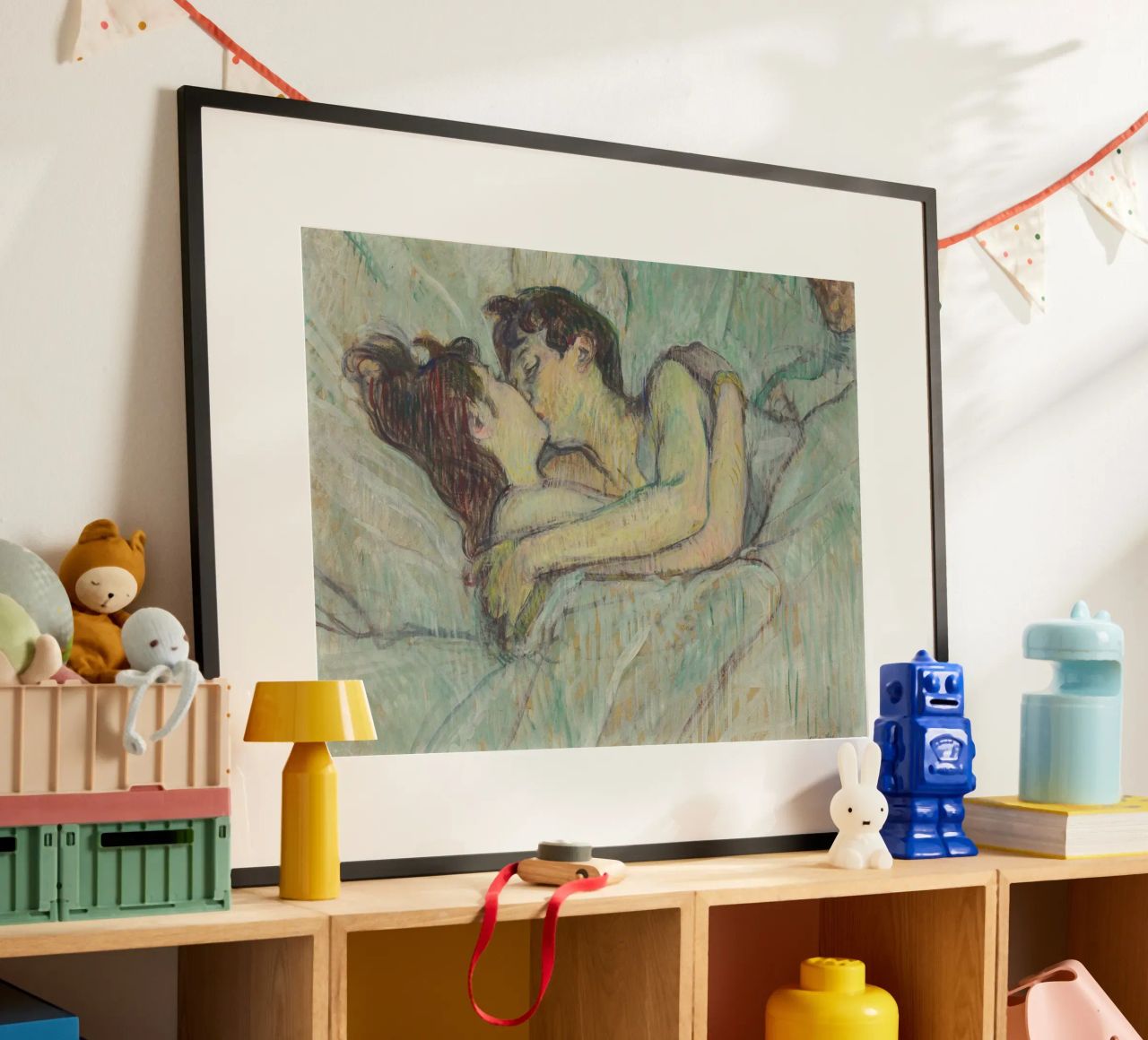 Henri de Toulouse-Lautrec - In Bed: The Kiss poster by Timeless Artworks