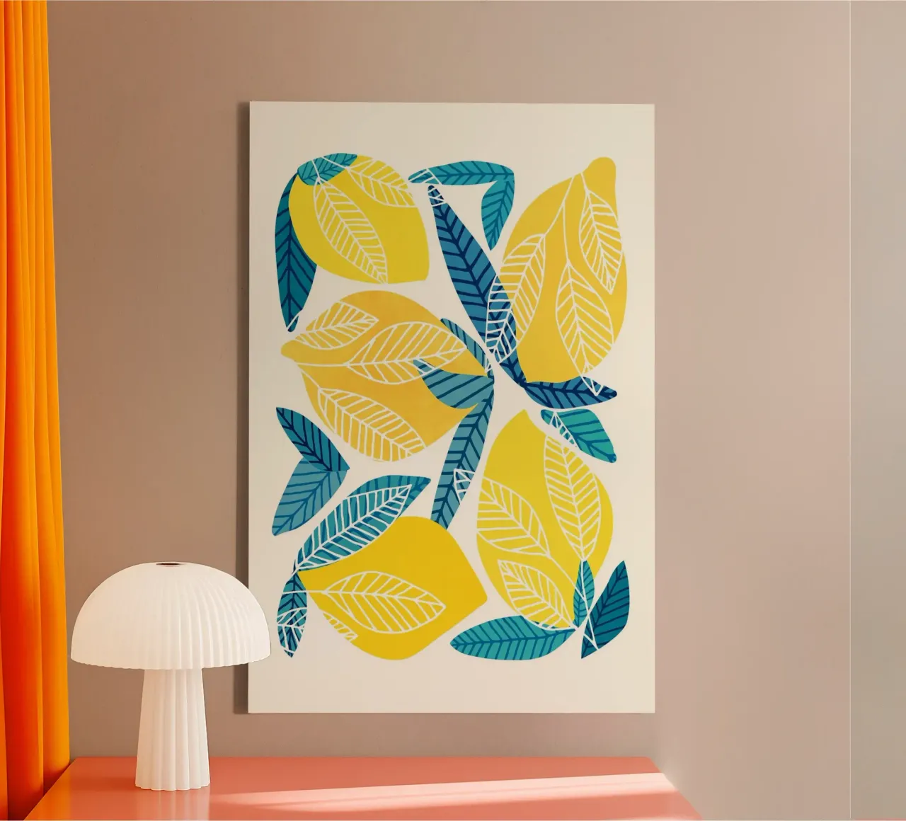 Kristian Gallagher - Albero di limone tela con Cornice a cassetta da The Artcircle