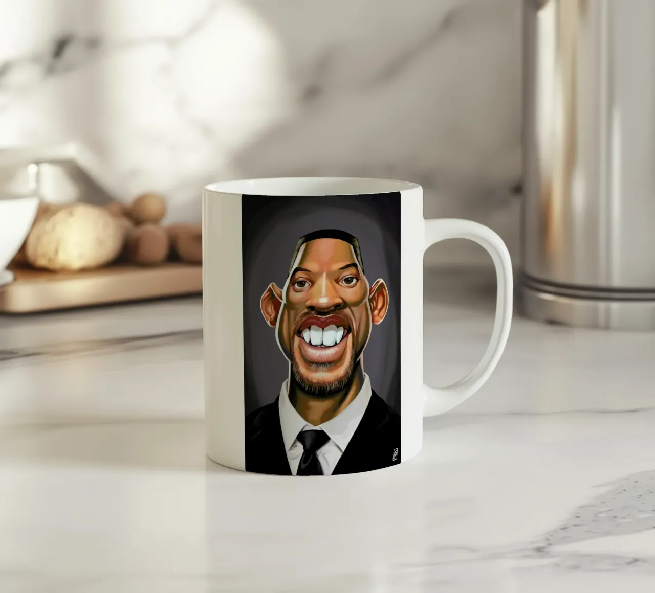 Will Smith ceramic mug by Rob Art | Illustration