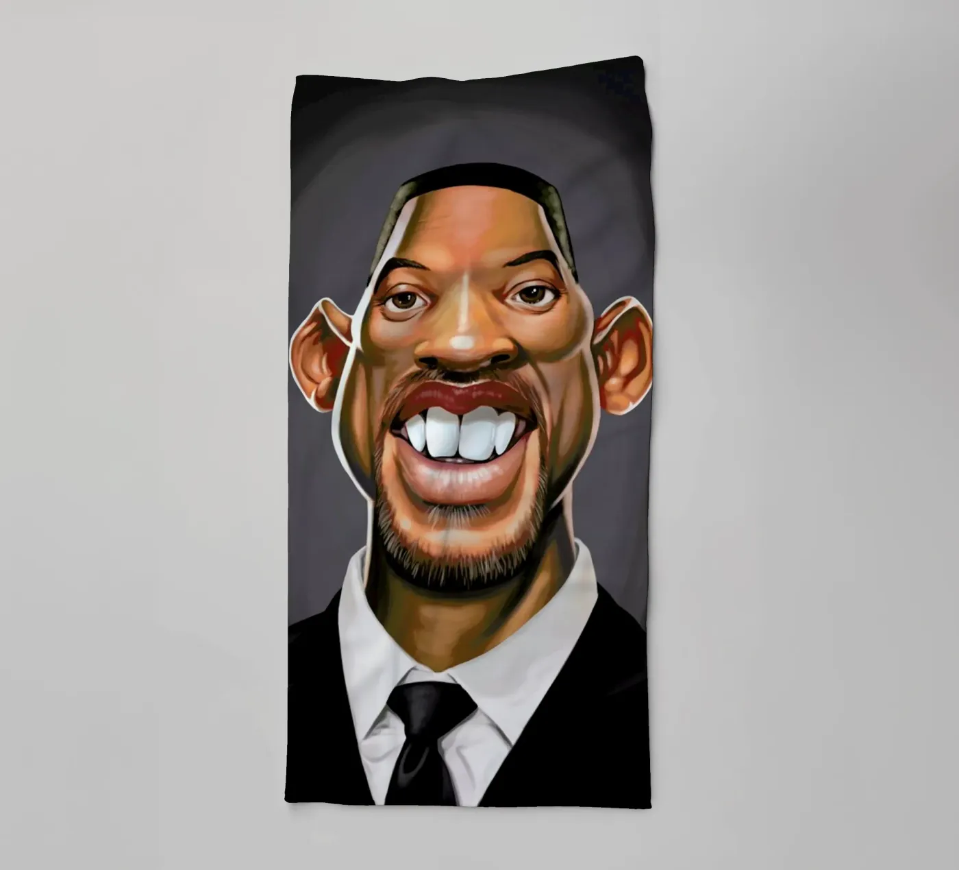 Will Smith badhanddoek van Rob Art | Illustration