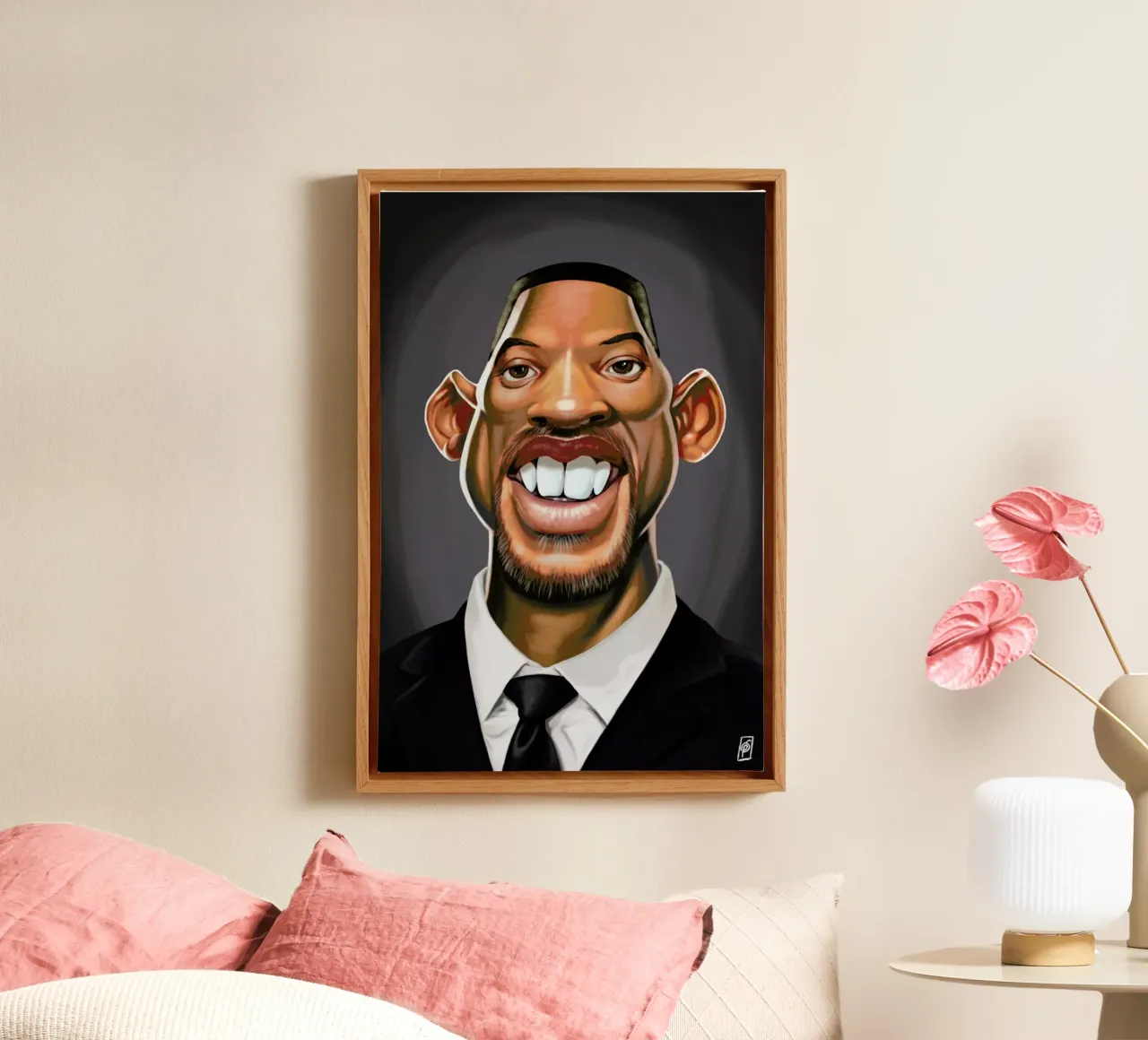 Will Smith canvas by Rob Art | Illustration