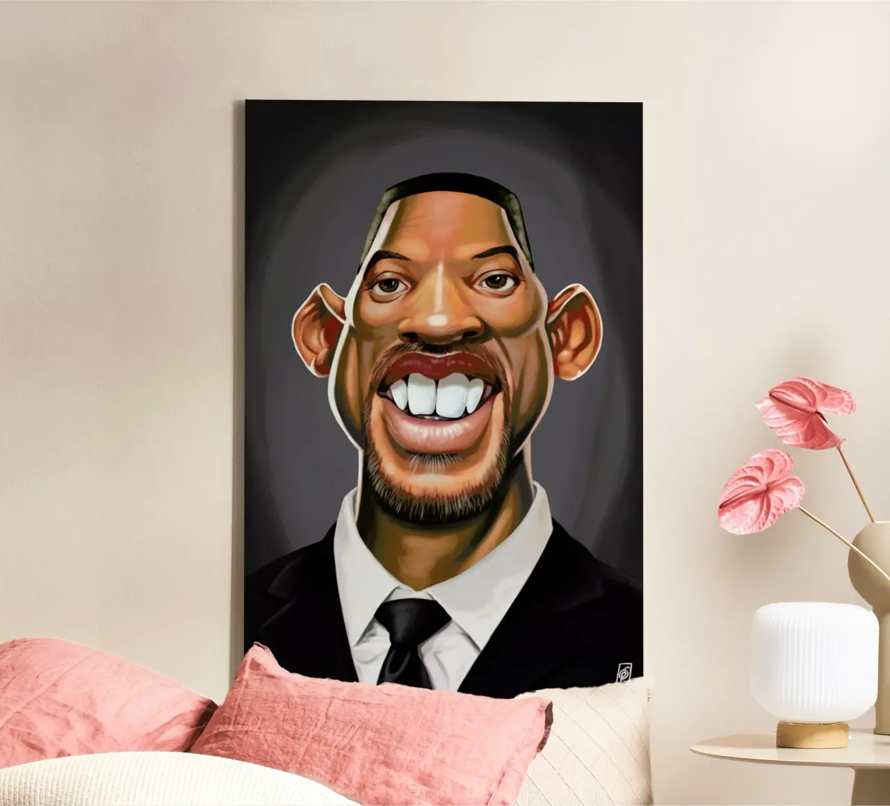 Will Smith canvas by Rob Art | Illustration