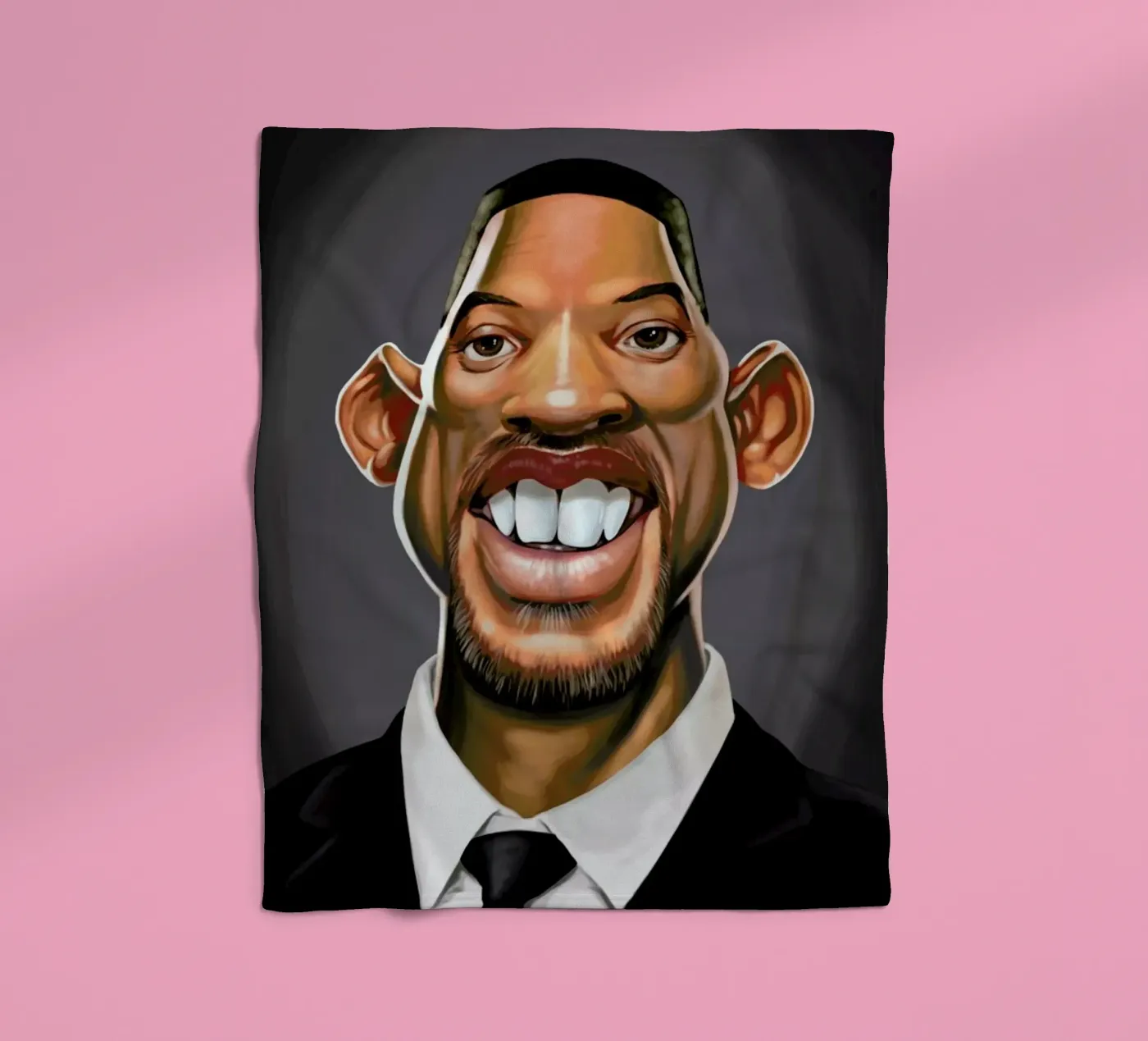 Will Smith fleecedeken van Rob Art | Illustration