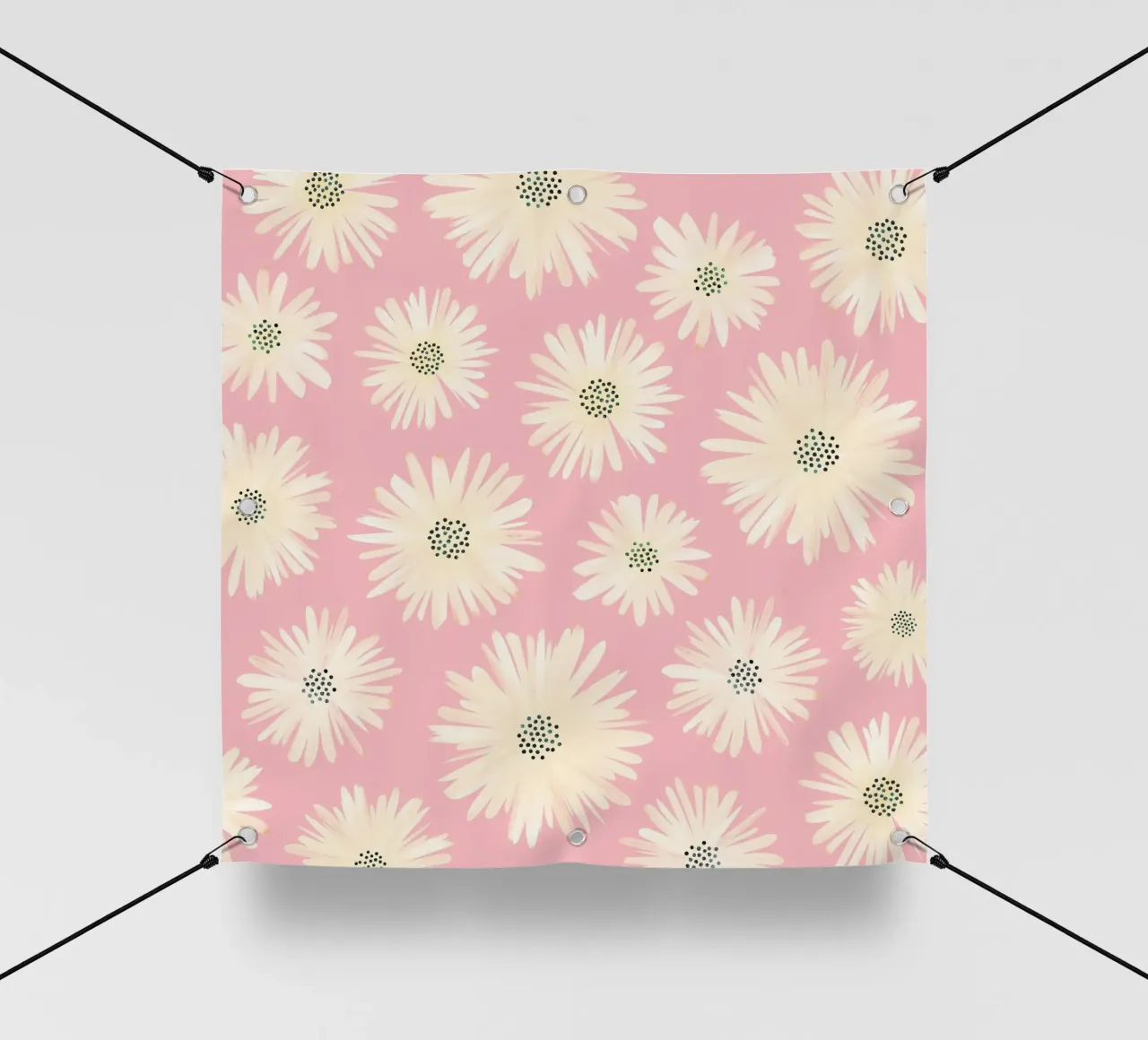 Kristian Gallagher - Margherite rosa telo in pvc da The Artcircle