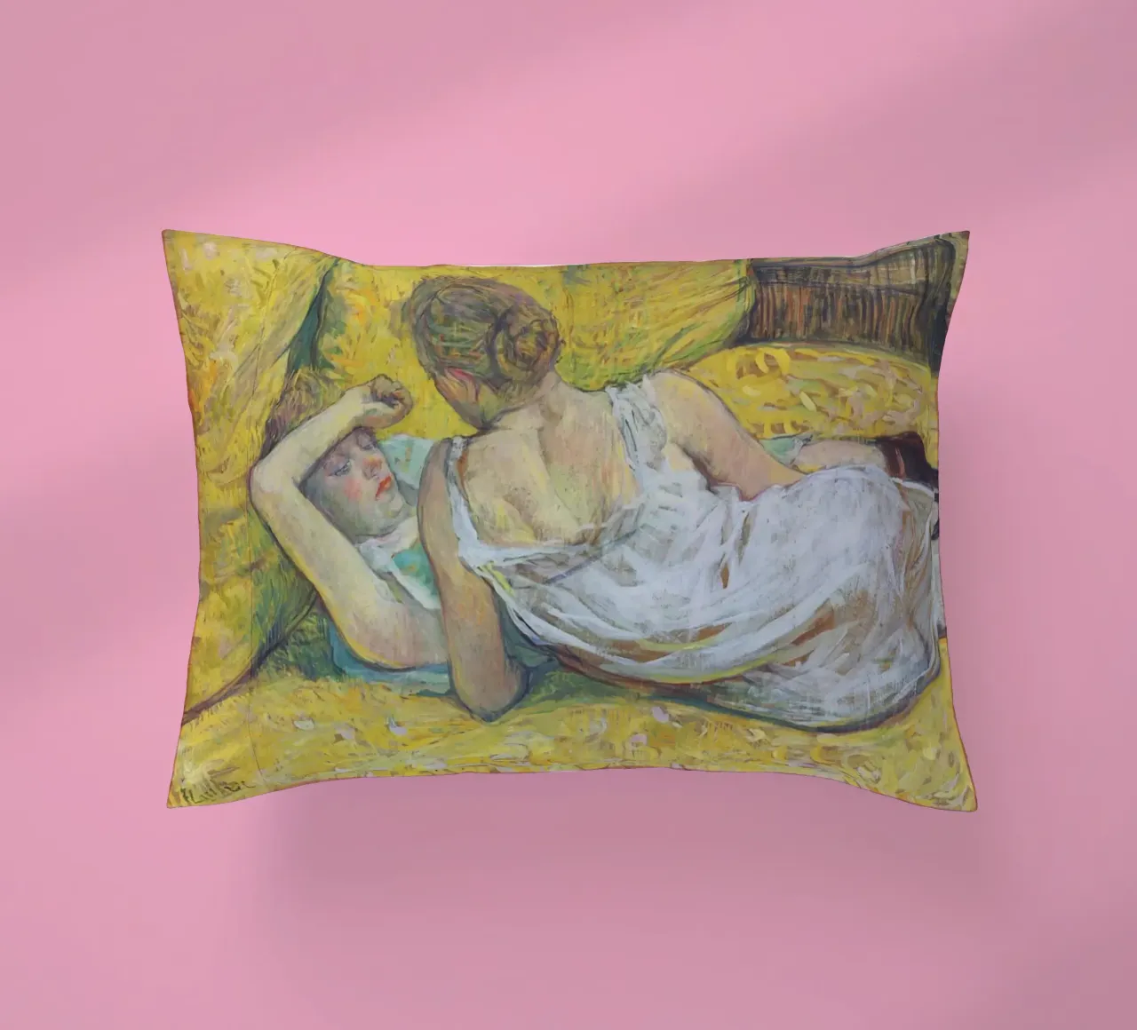 Henri de Toulouse-Lautrec - Abandonment (The pair) decorative cushion by Timeless Artworks