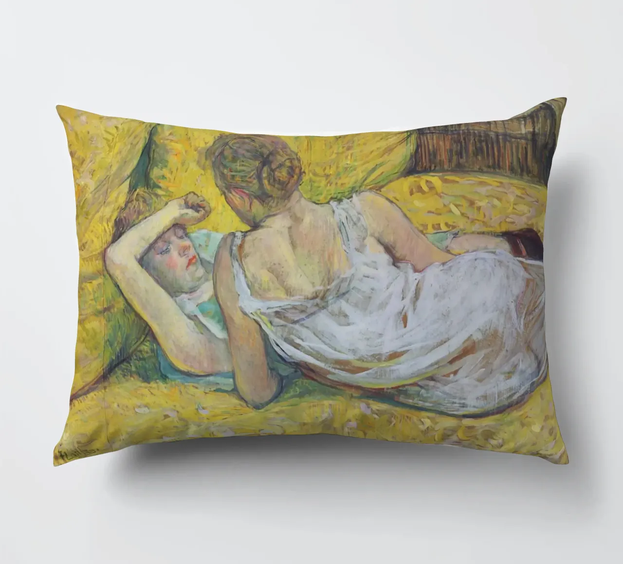 Henri de Toulouse-Lautrec - Abandonment (The pair) decorative cushion by Timeless Artworks