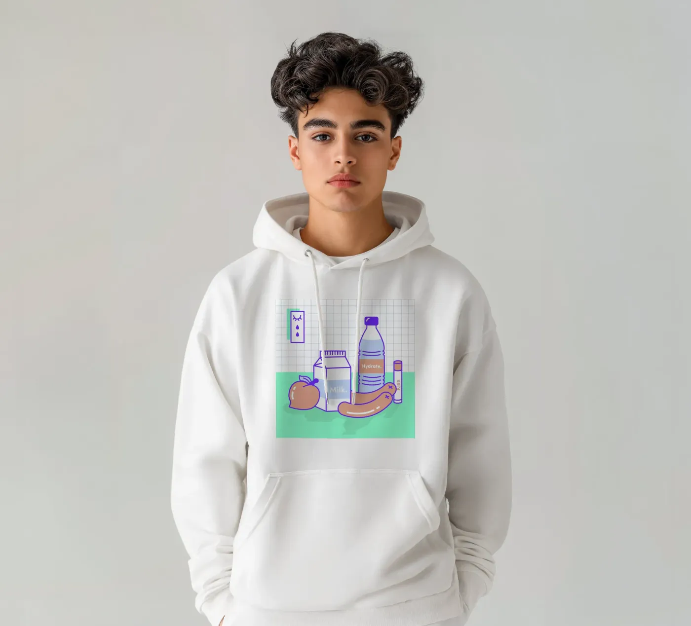 Peachy Objects hoodie van Rachel Peck