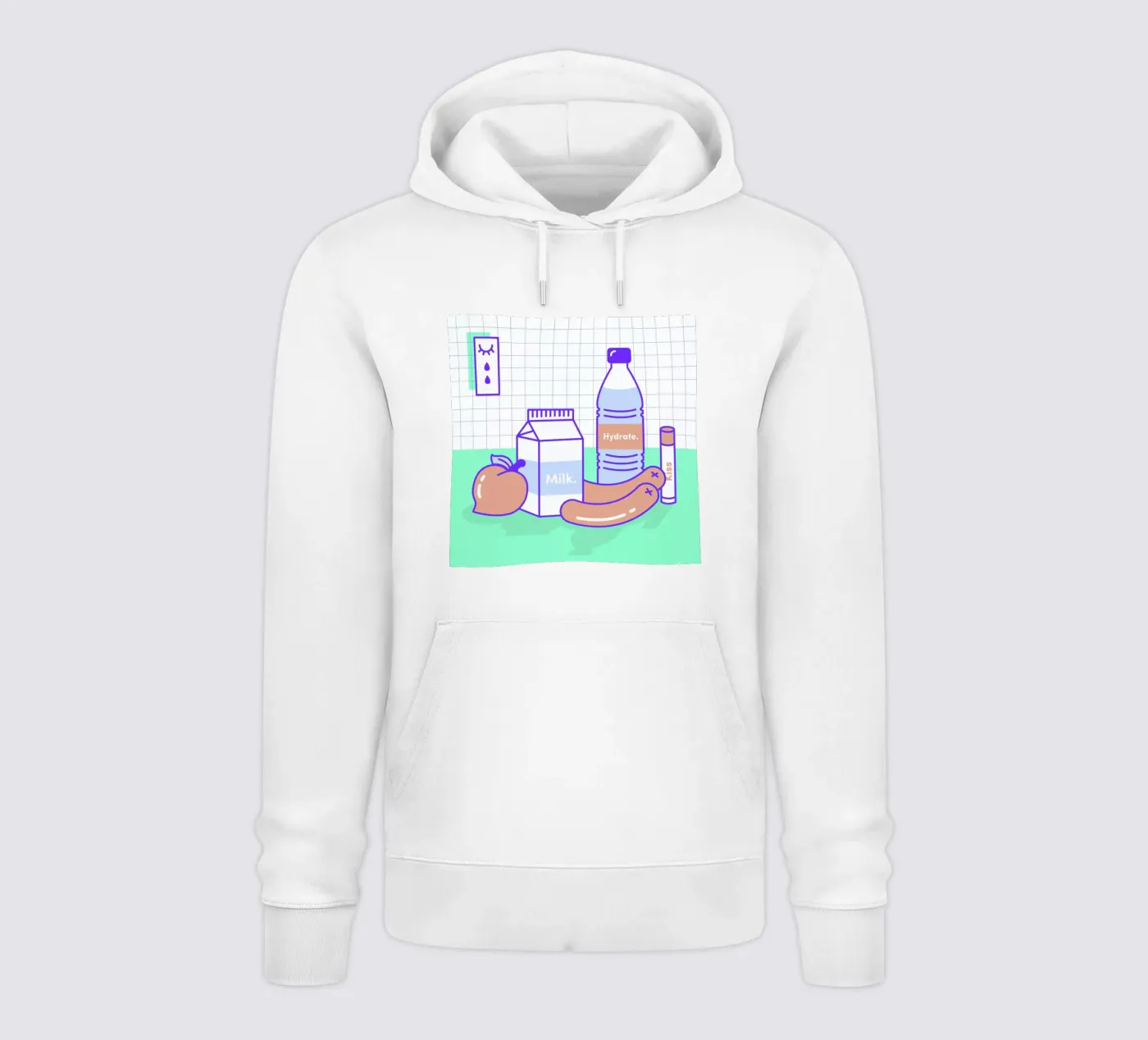 Peachy Objects hoodie by Rachel Peck