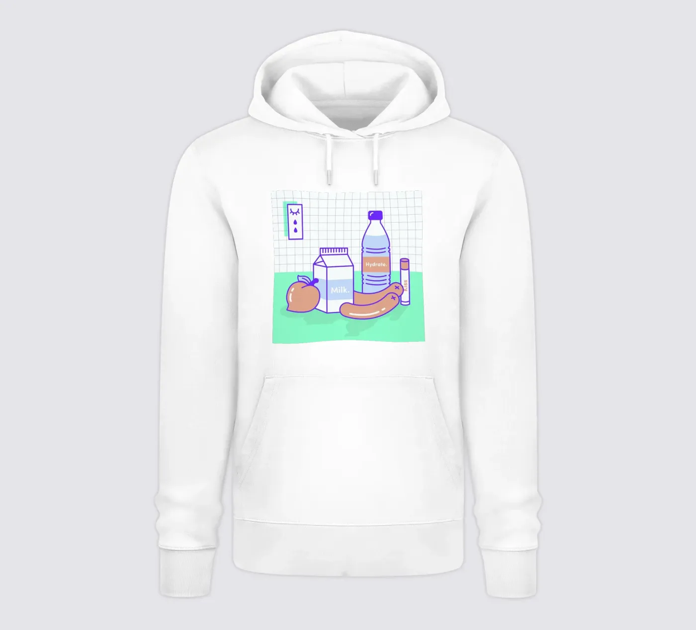 Peachy Objects hoodie by Rachel Peck