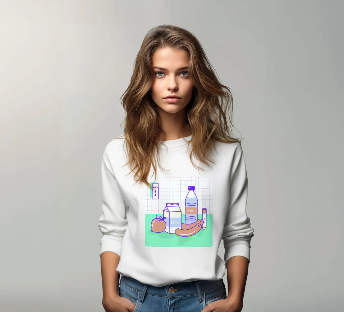 Peachy Objects sweatshirt van Rachel Peck
