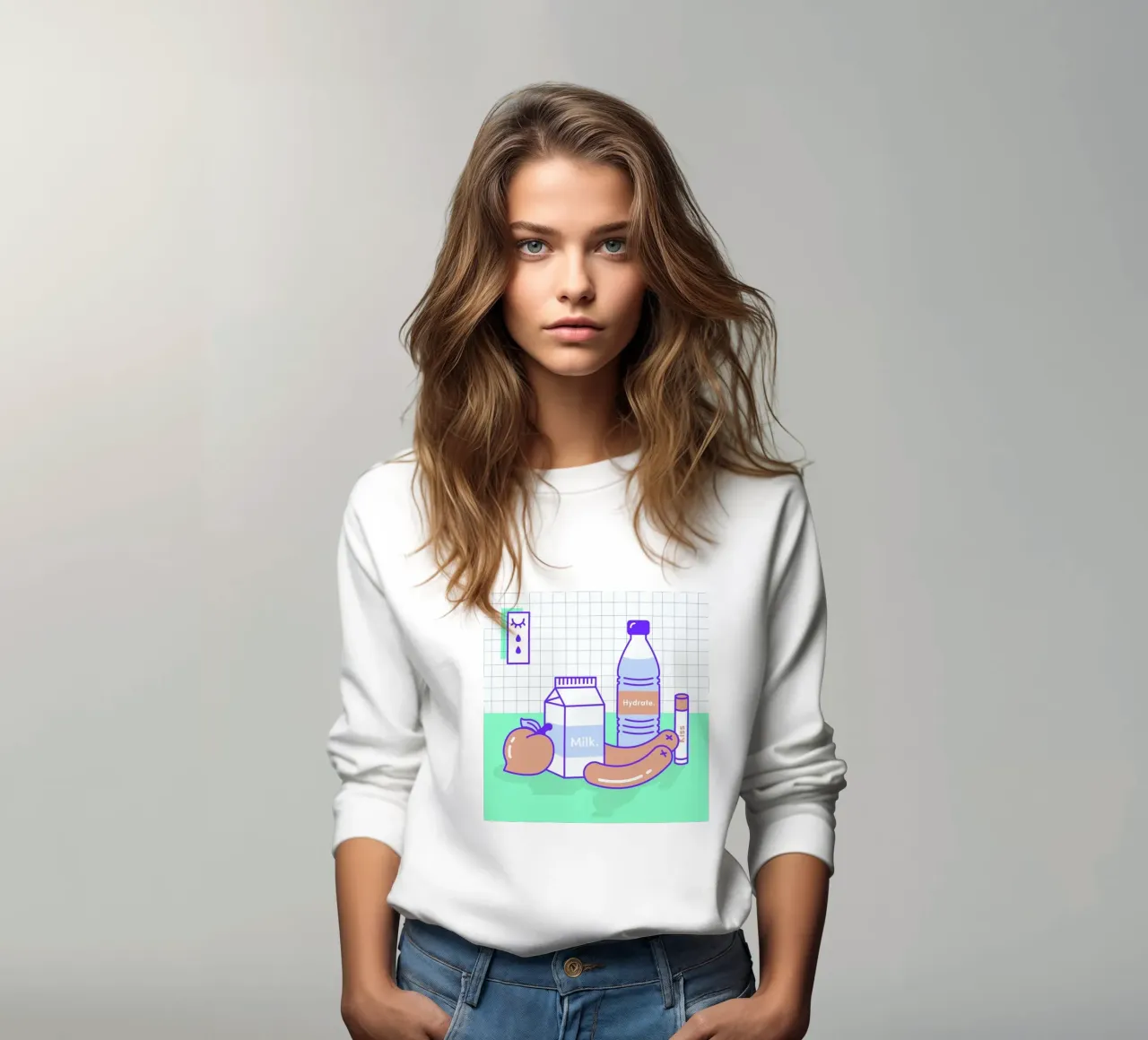 Peachy Objects Sweatshirt von Rachel Peck