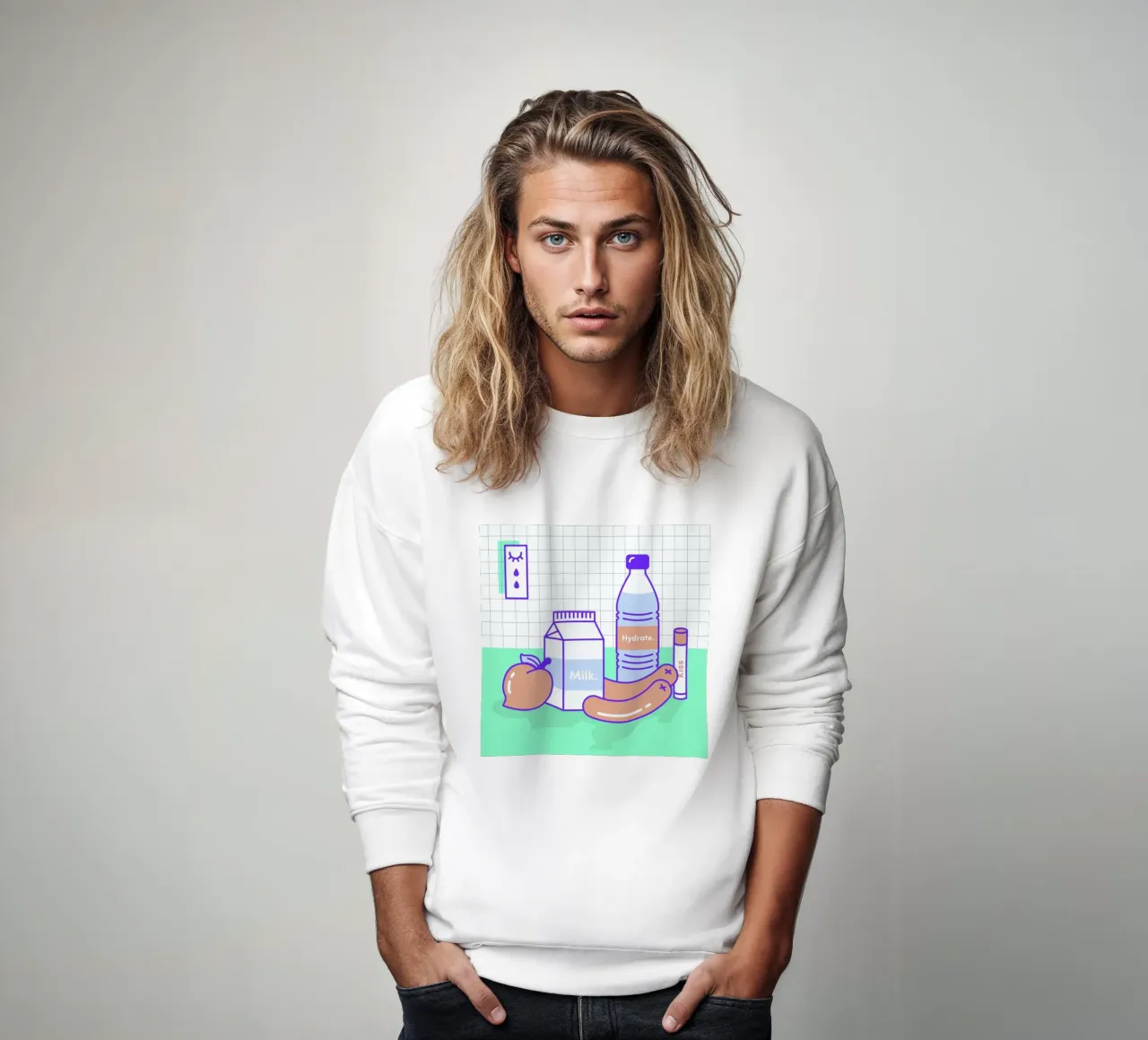 Peachy Objects Sweatshirt von Rachel Peck