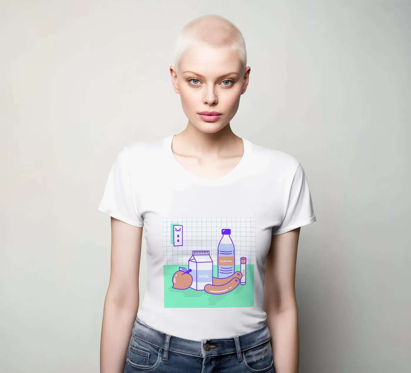 Peachy Objects t-shirt da donna da Rachel Peck