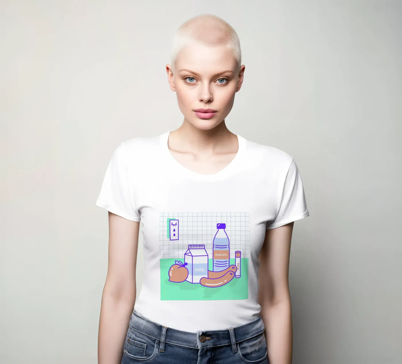 Peachy Objects t-shirt da donna da Rachel Peck