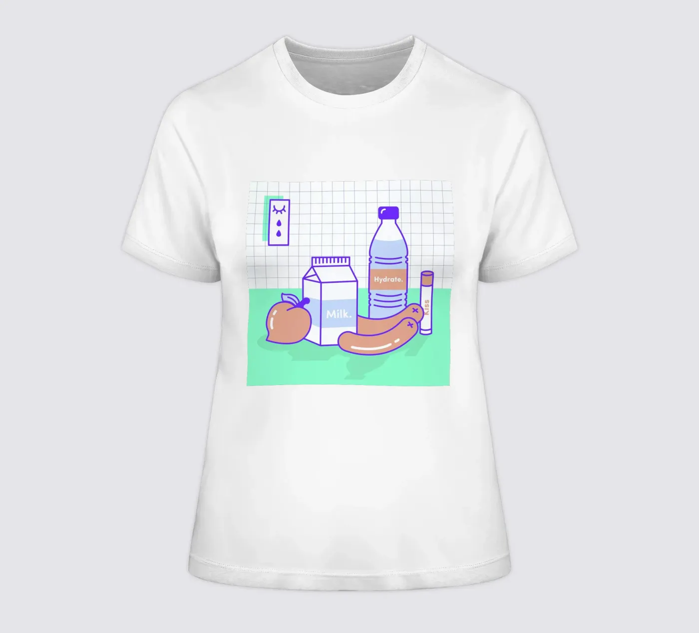 Peachy Objects t-shirt da donna da Rachel Peck