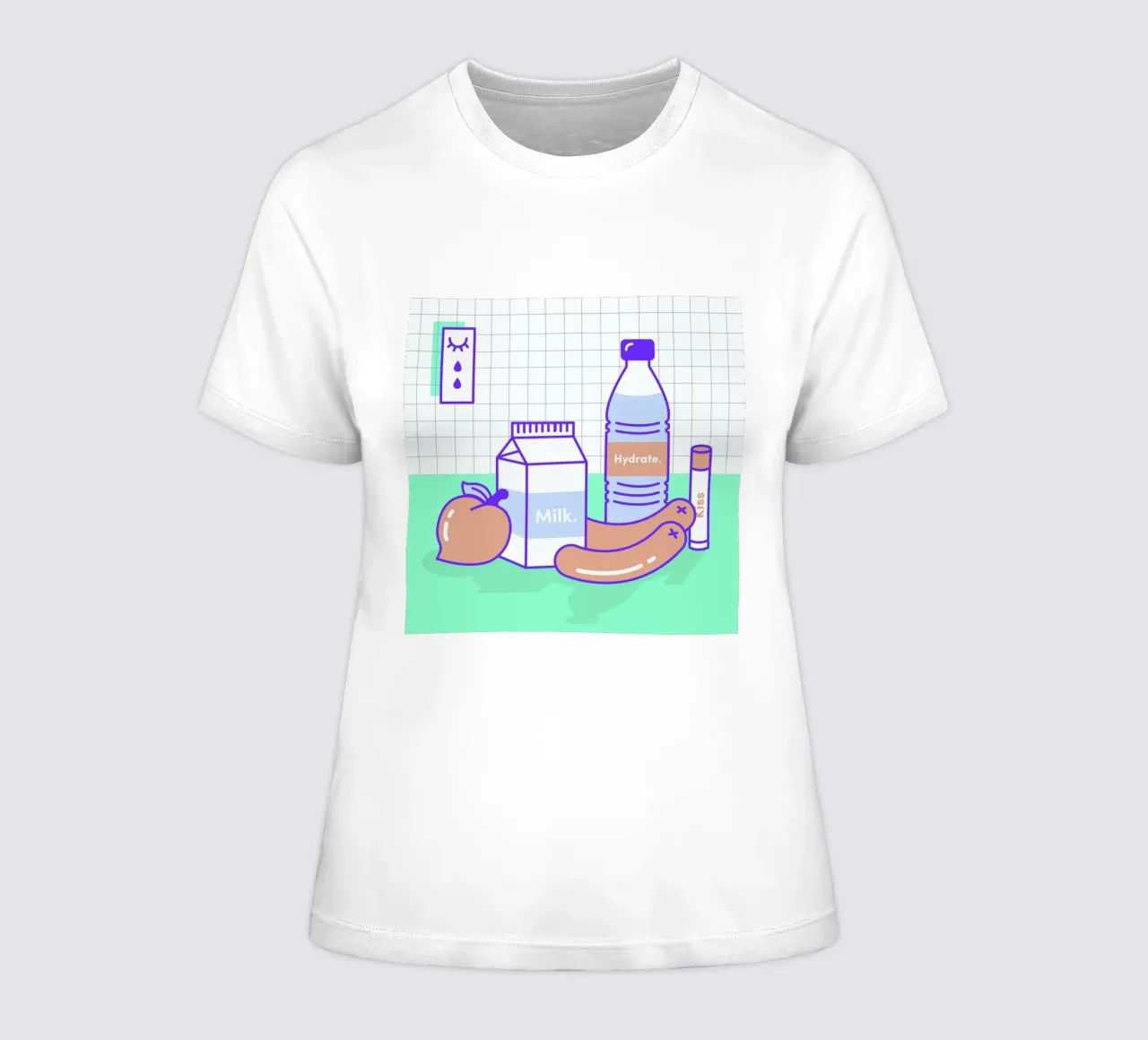 Peachy Objects t-shirt da donna da Rachel Peck