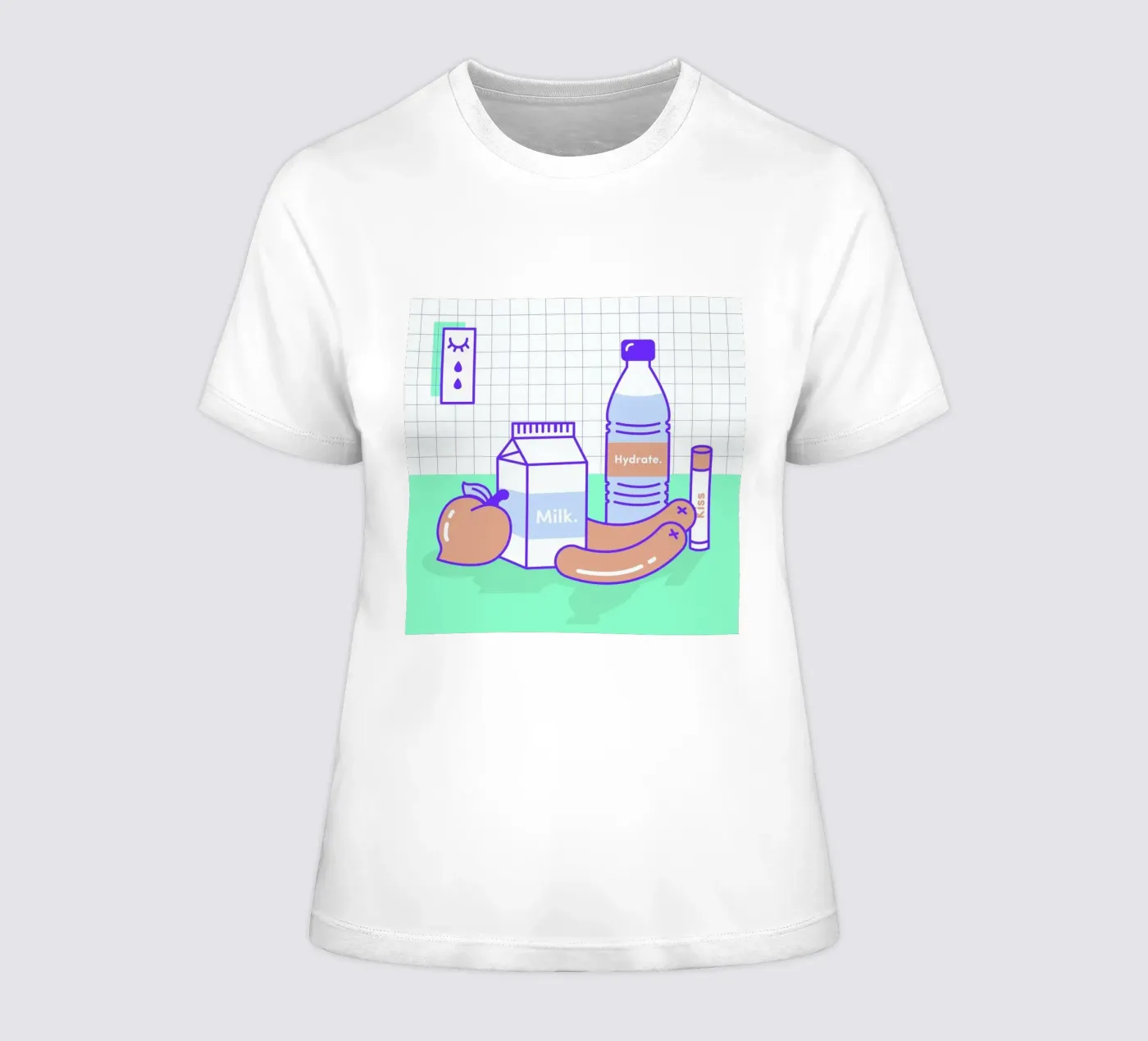 Peachy Objects t-shirt da donna da Rachel Peck